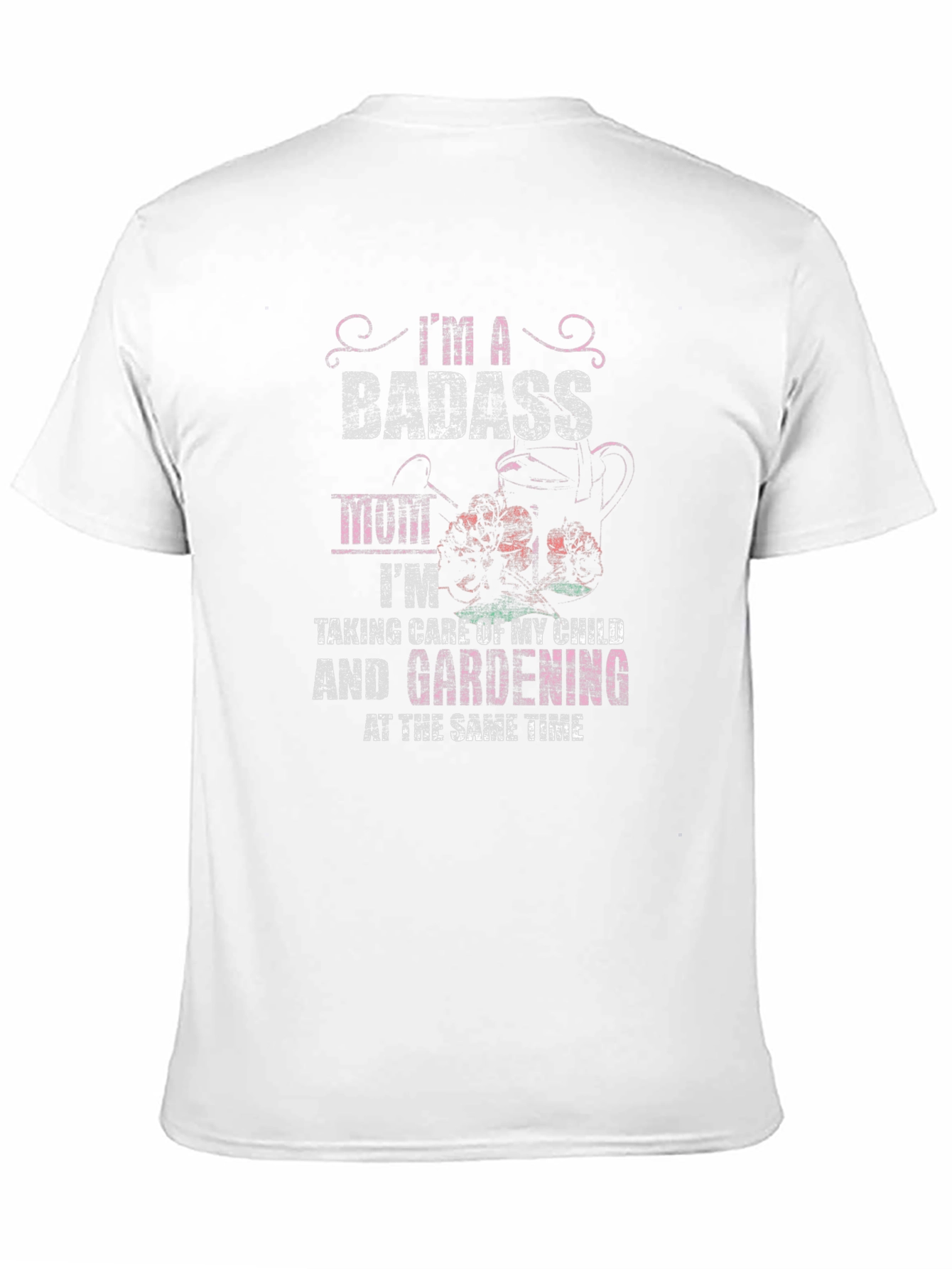 Badass Mom Gardening T-Shirt - Black