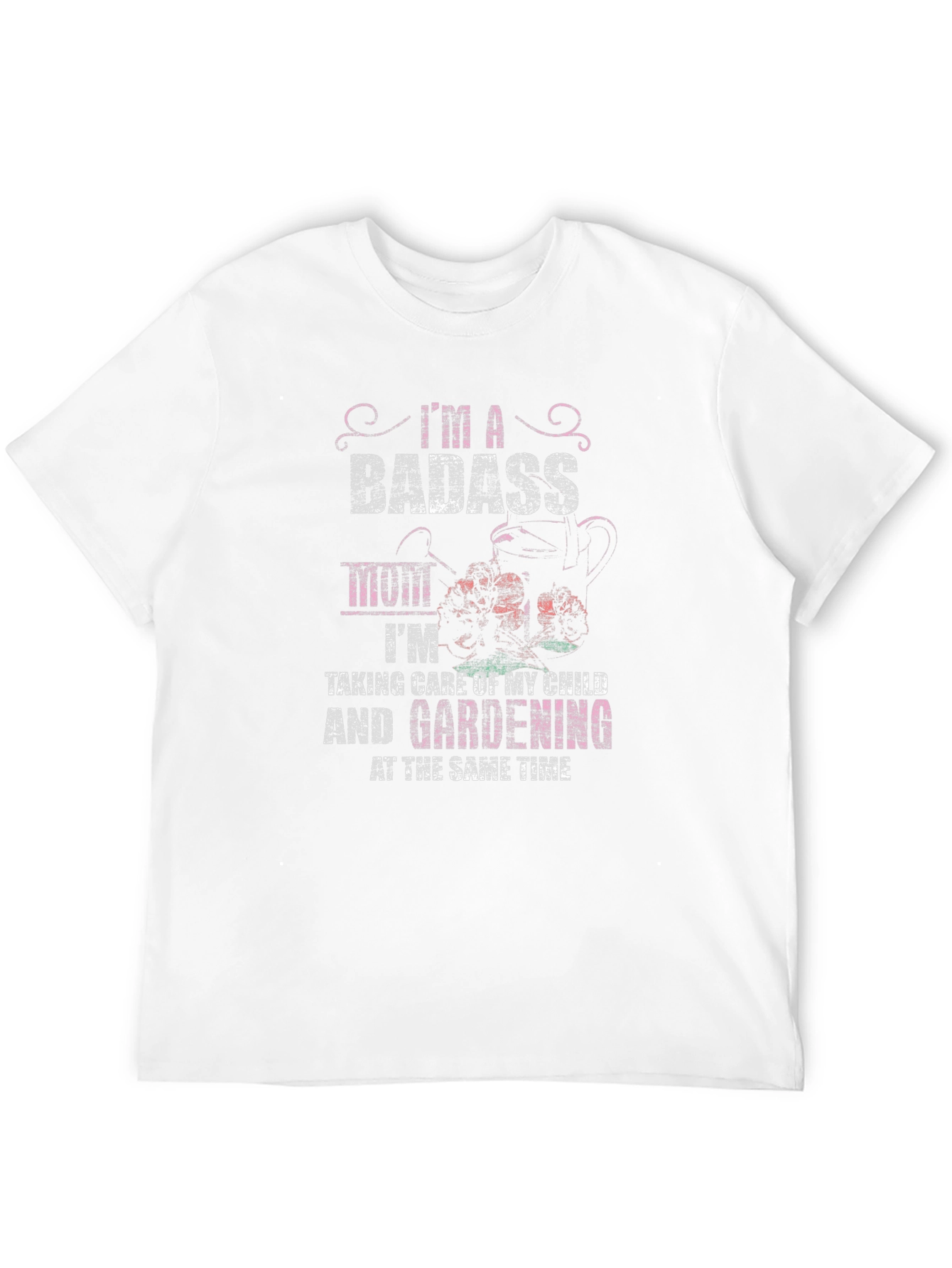 Badass Mom Gardening T-Shirt - Black