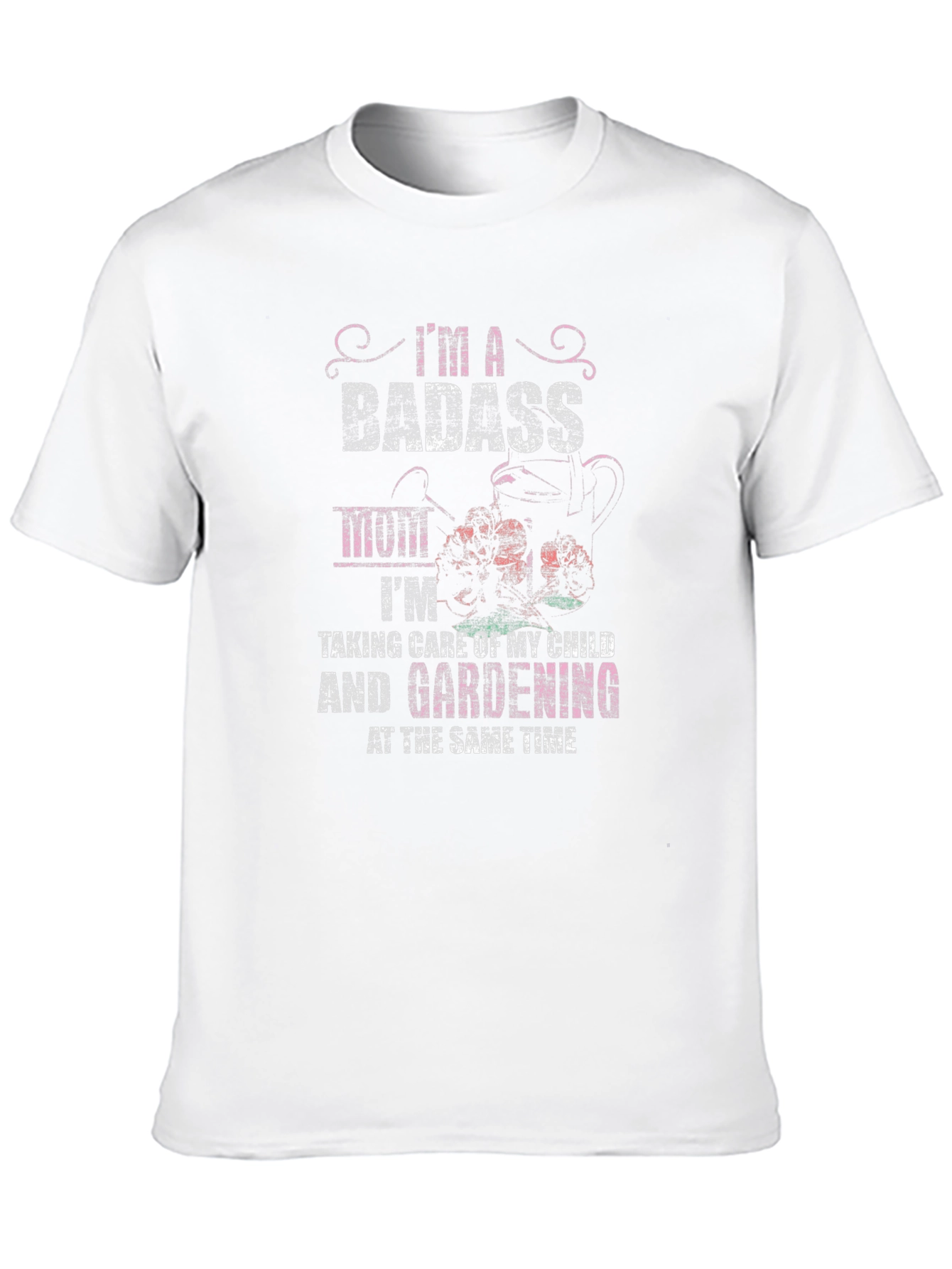 Badass Mom Gardening T-Shirt - Black