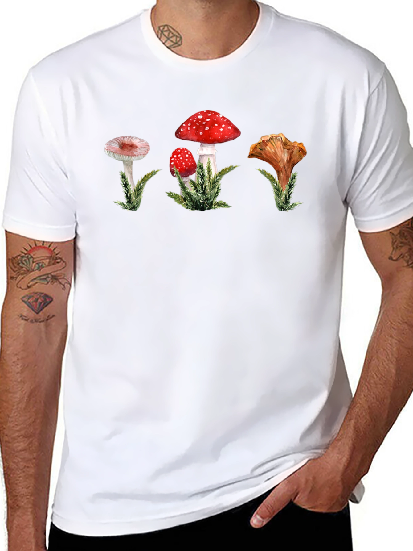 Mushroom Graphic Tee - Nature Inspired Design