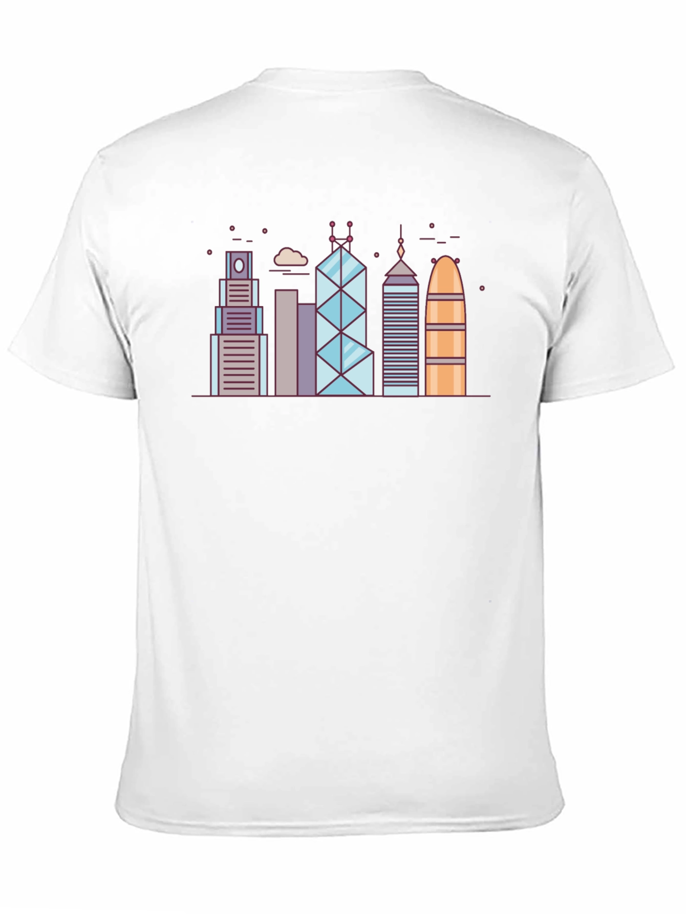 City Skyline Graphic Tee - Modern Black T-Shirt