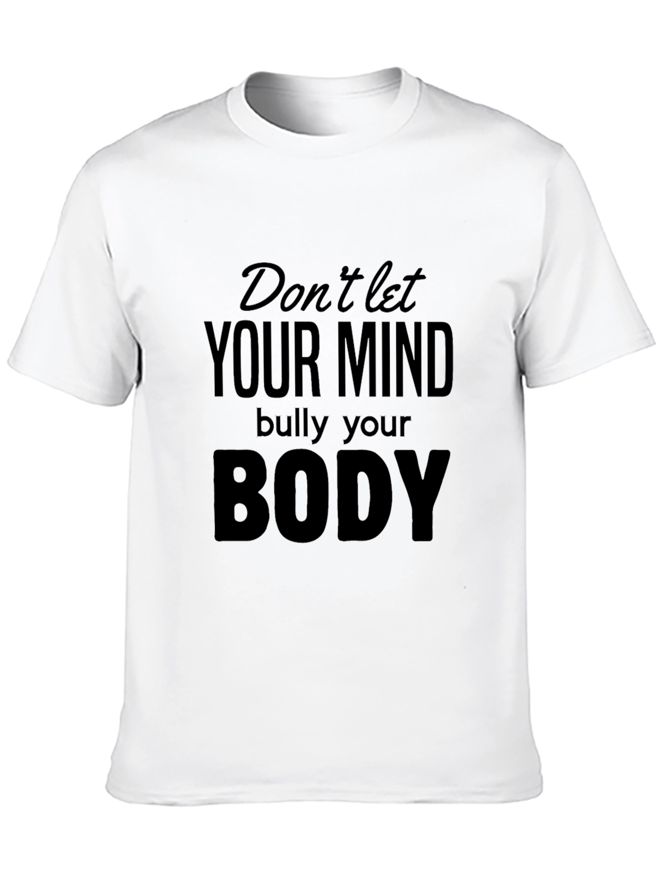 Mind & Body Positive Black Graphic Tee
