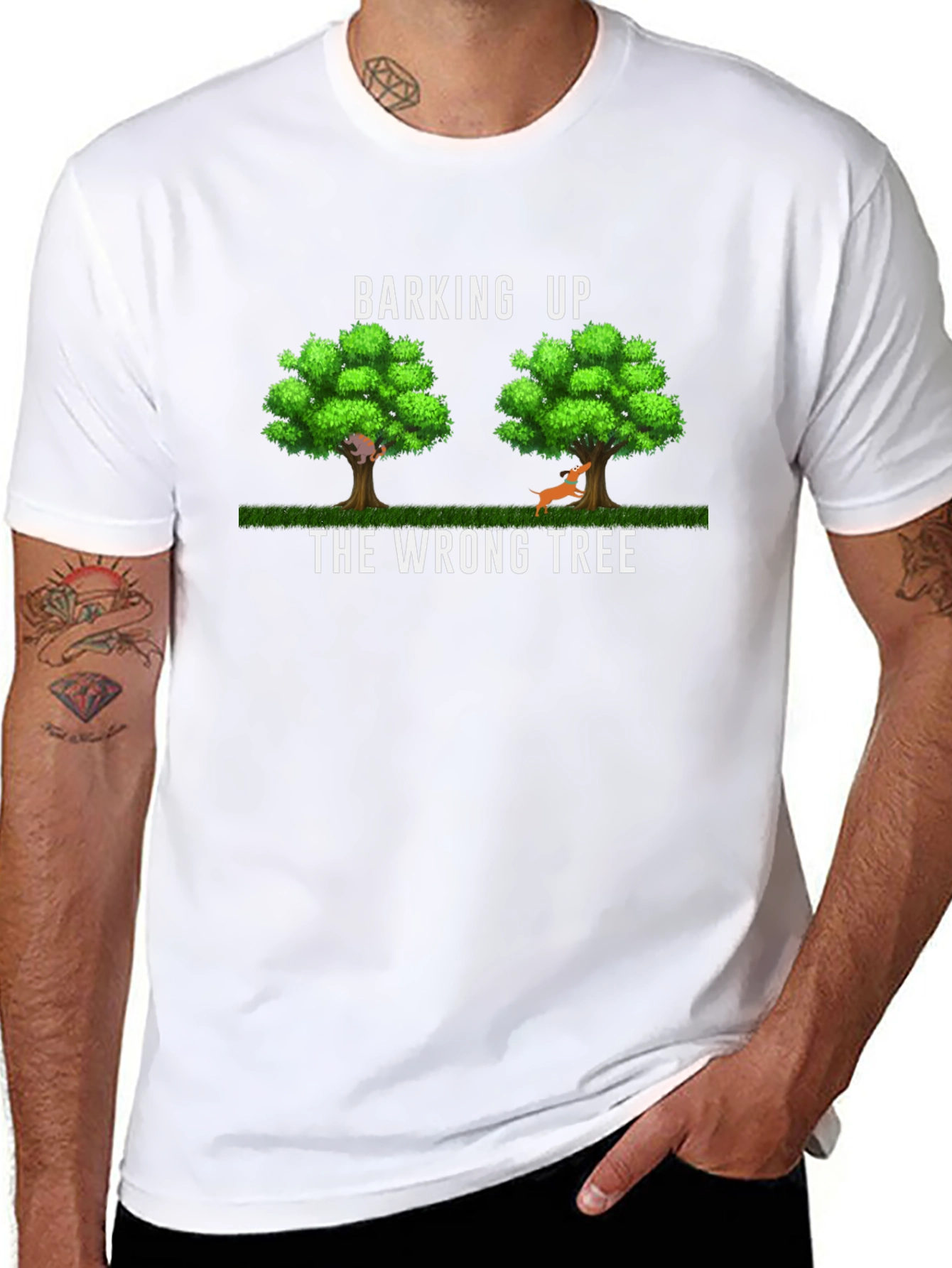 Barking Up The Wrong Tree Graphic T-Shirt