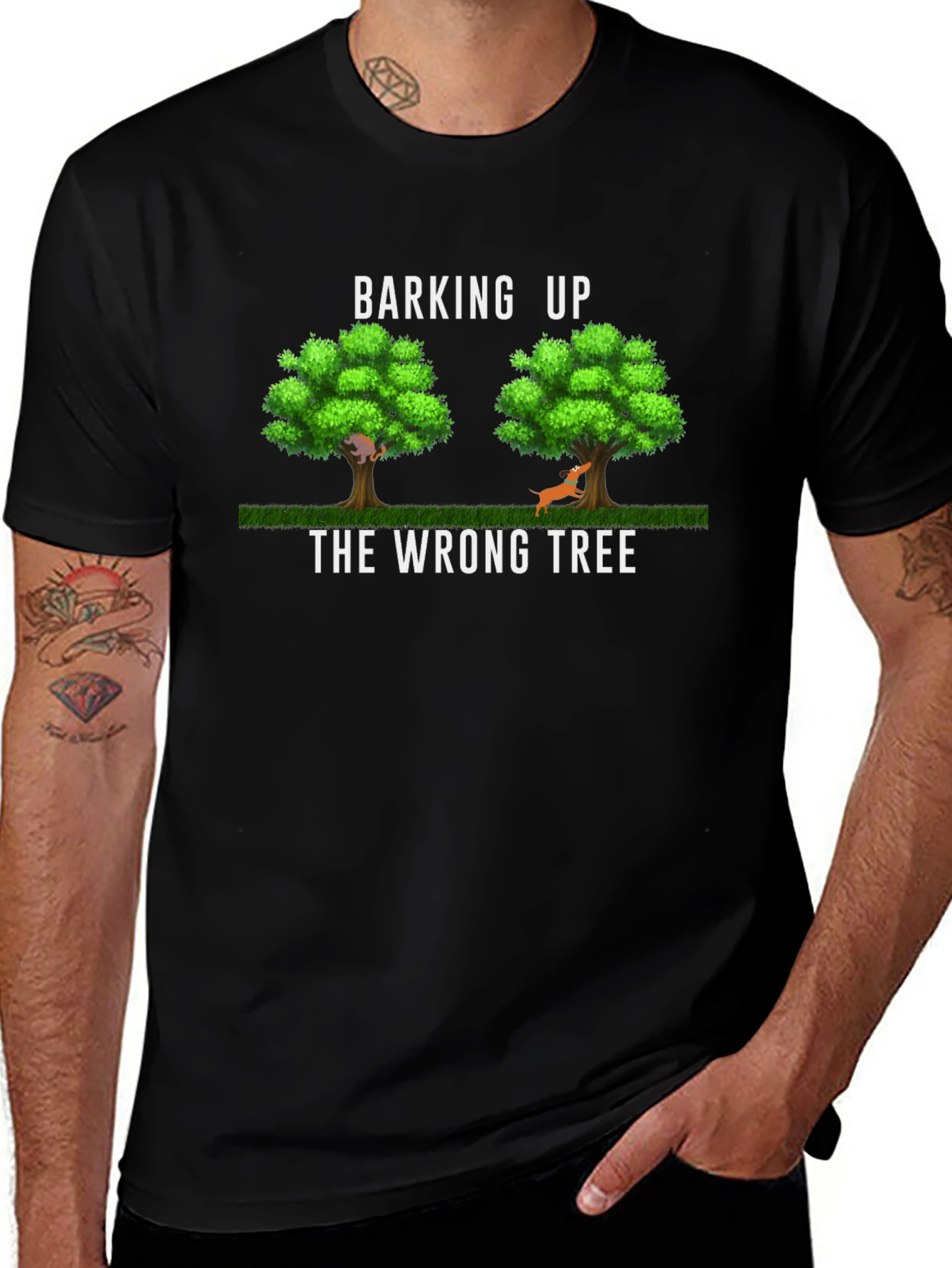 Barking Up The Wrong Tree Graphic T-Shirt