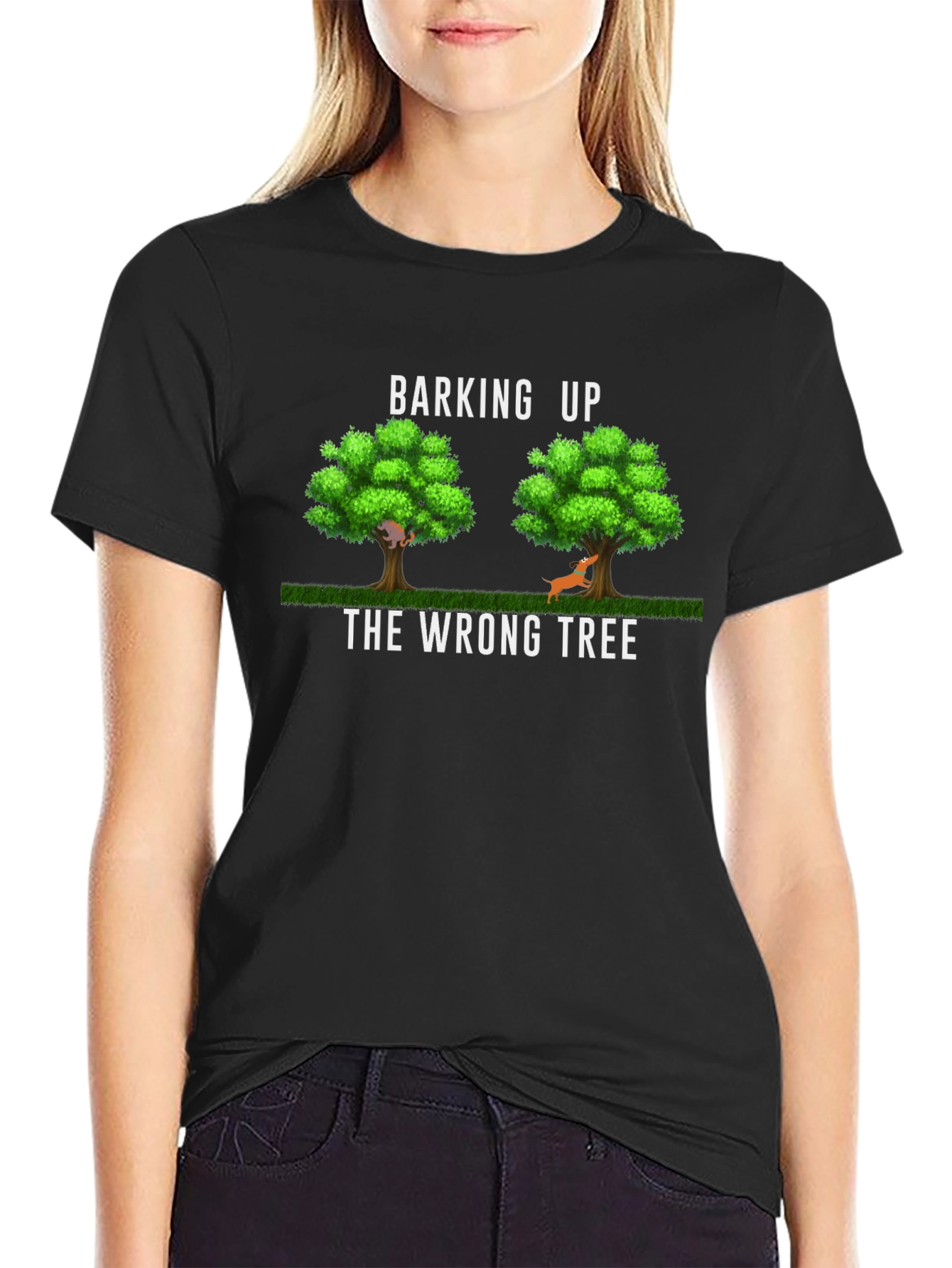 Barking Up The Wrong Tree Graphic T-Shirt