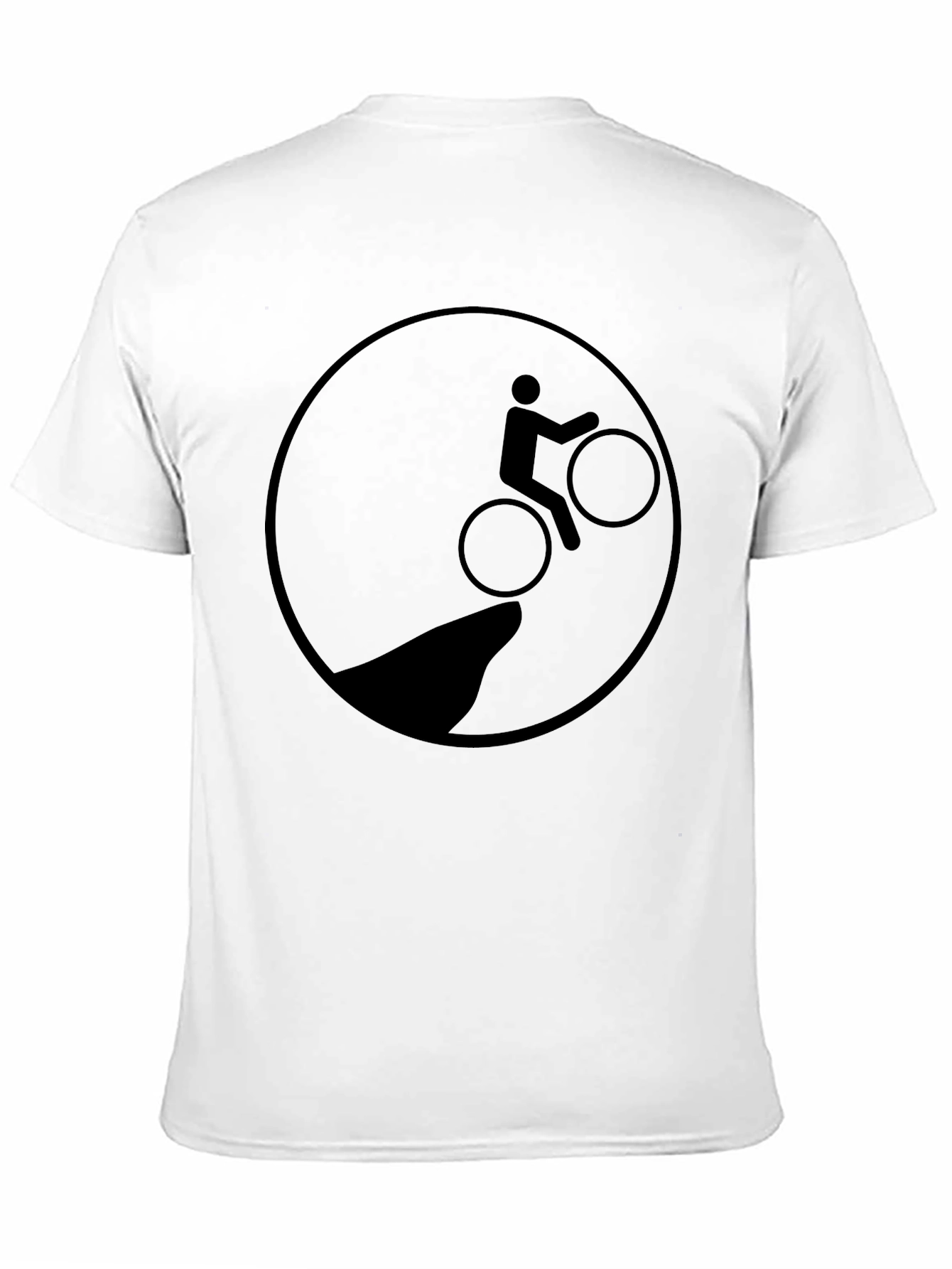 Black Graphic Tee - Cliff Edge Biker