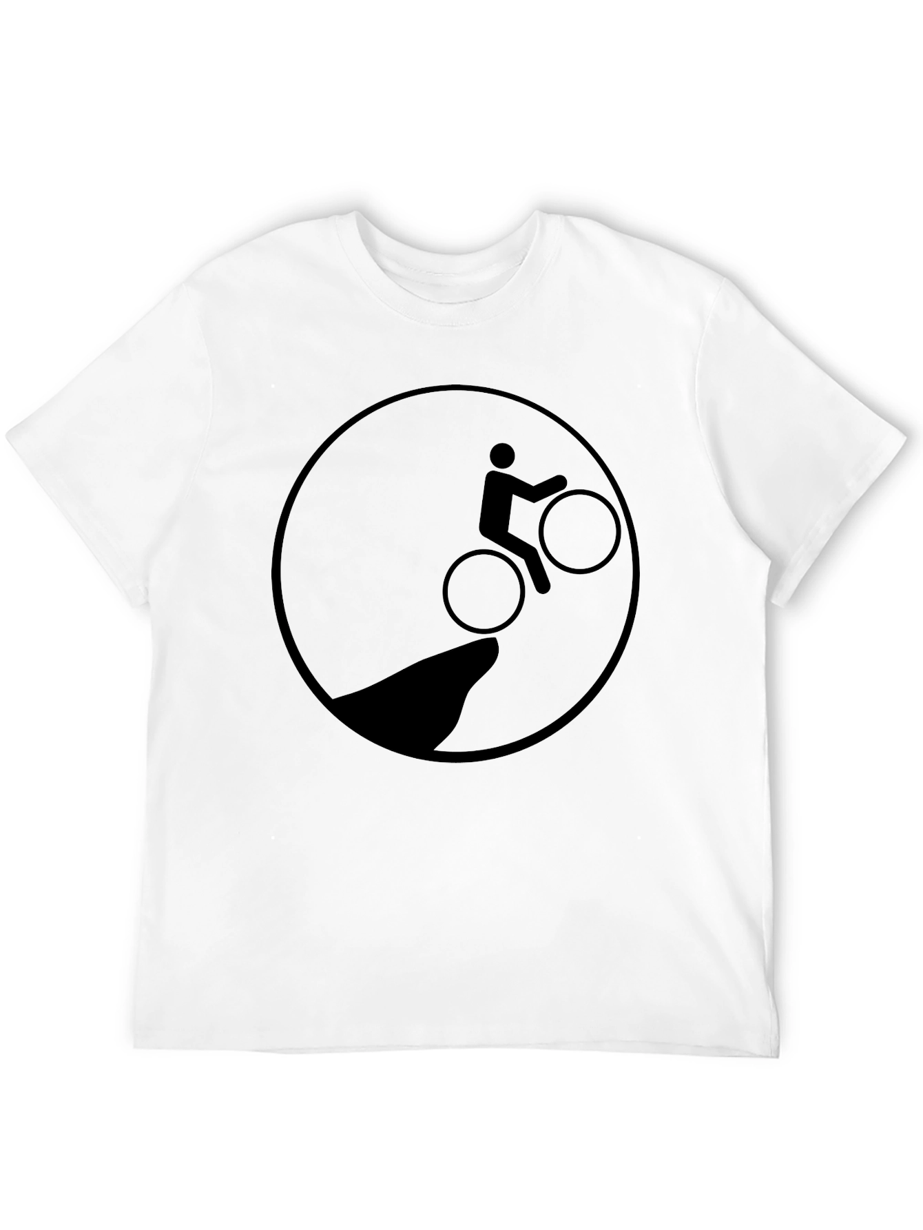 Black Graphic Tee - Cliff Edge Biker