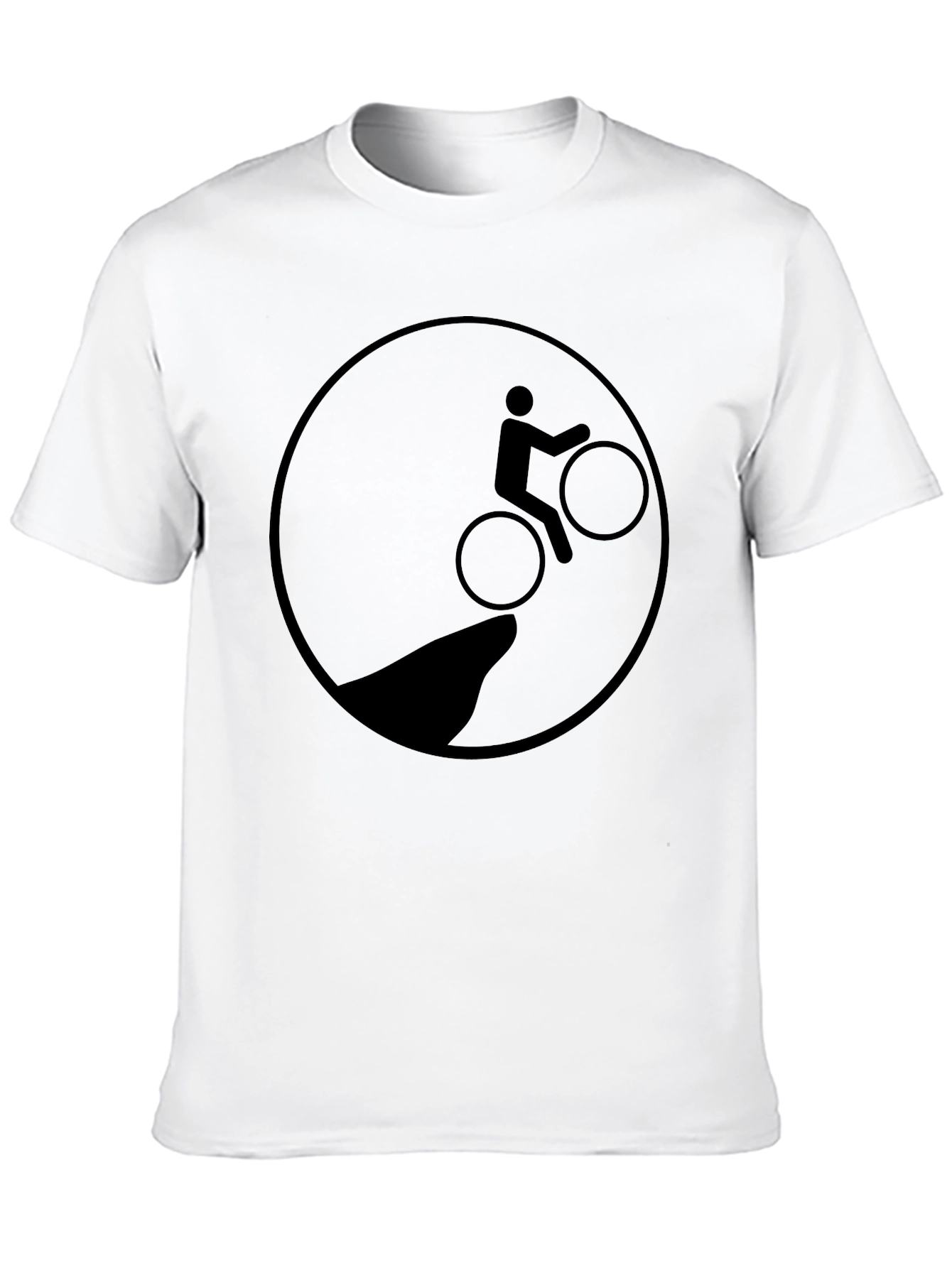 Black Graphic Tee - Cliff Edge Biker