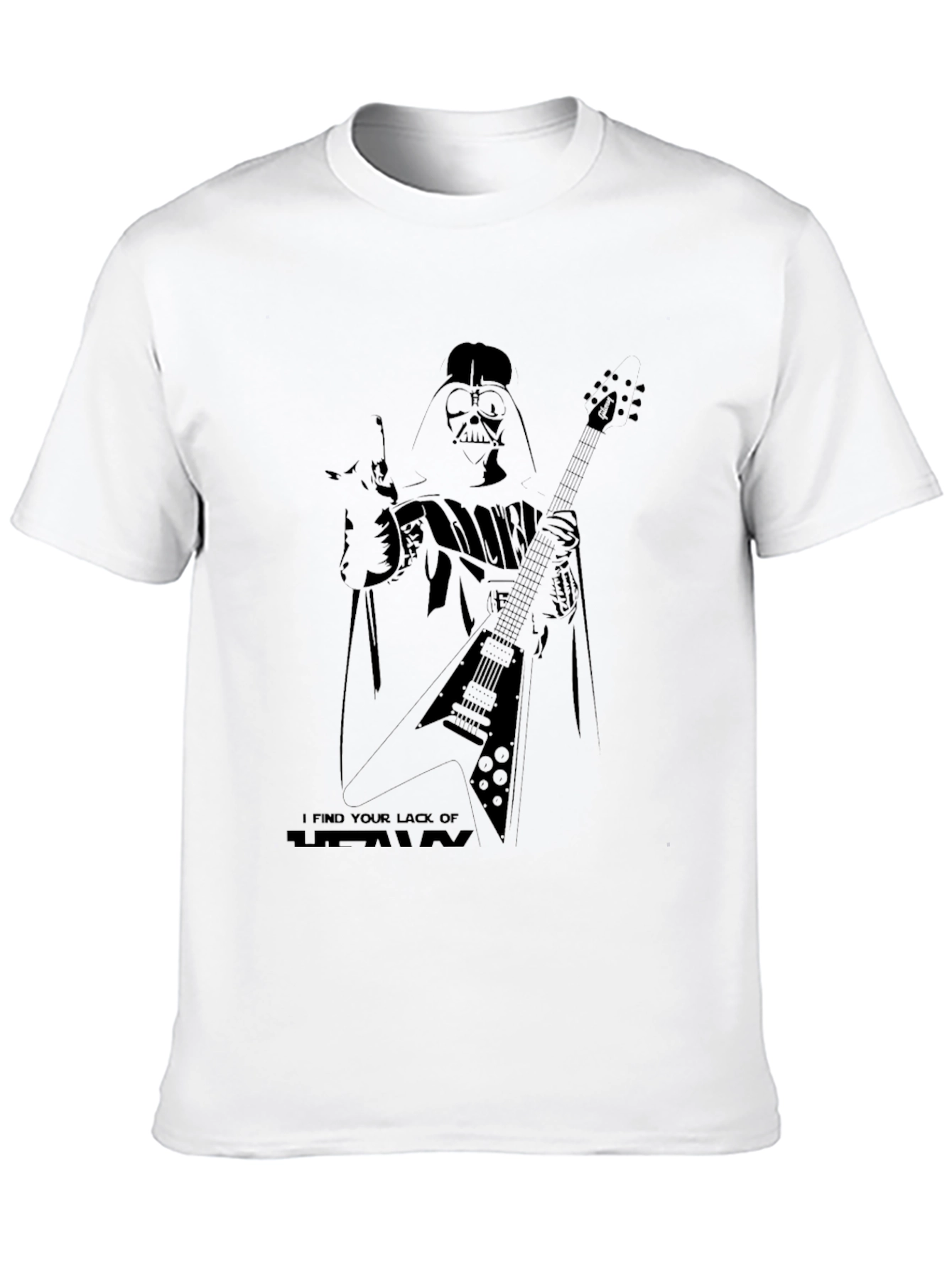 Darth Vader Guitar Player Black T-Shirt