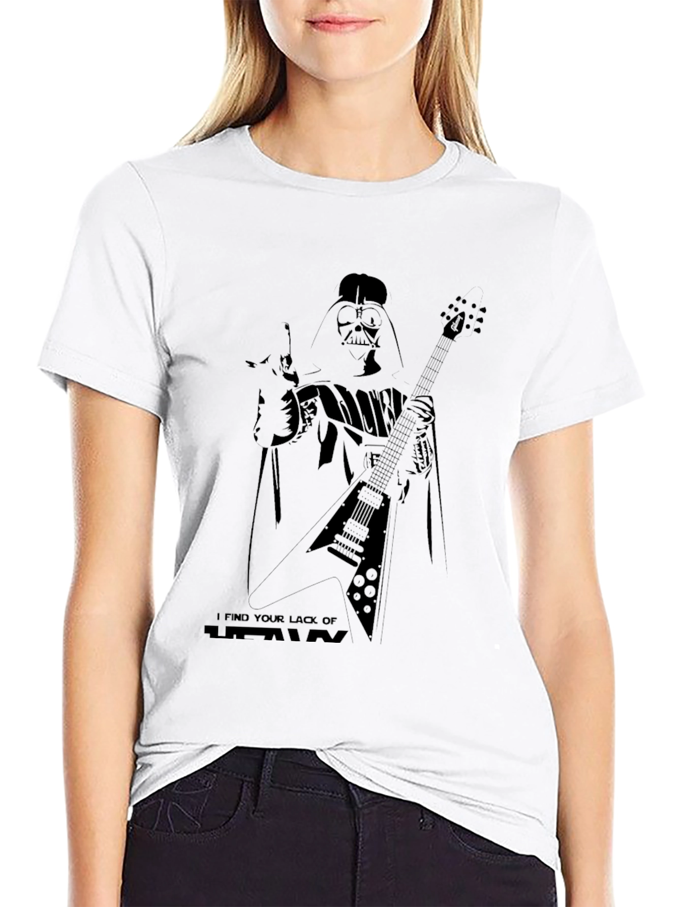 Darth Vader Guitar Player Black T-Shirt