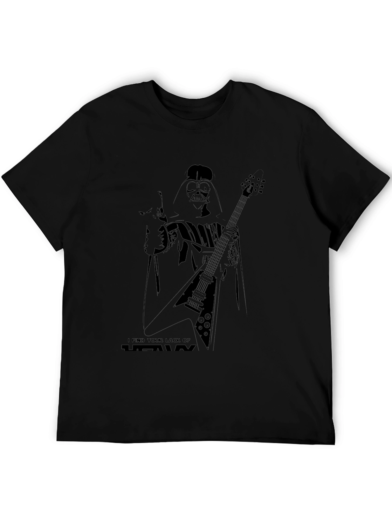 Darth Vader Guitar Player Black T-Shirt