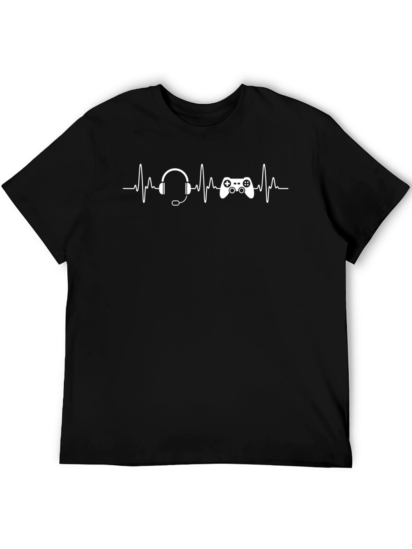 Gamer Heartbeat T-Shirt - Black
