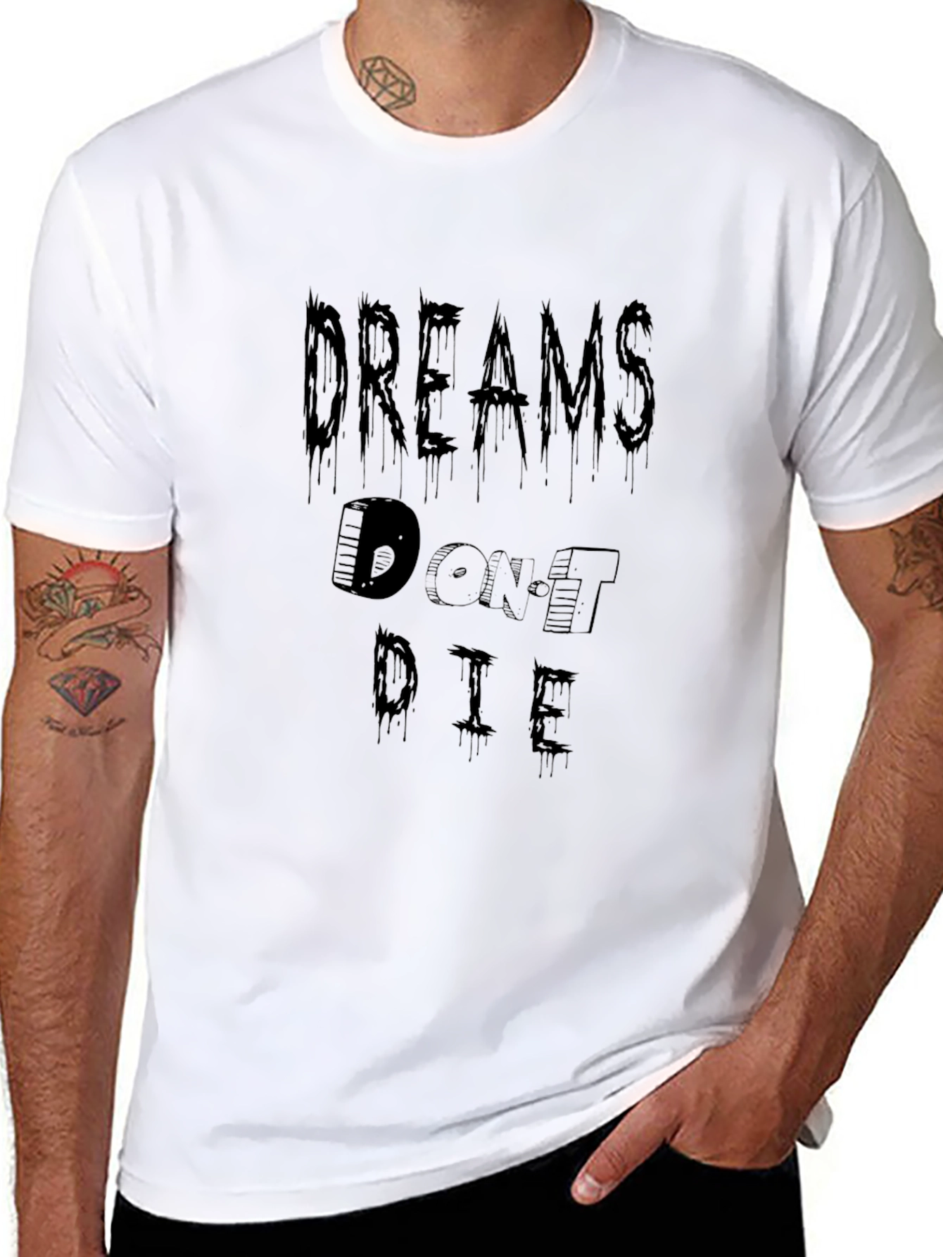 Dreams Dont Die Graphic Tee - Stylish Black T-Shirt
