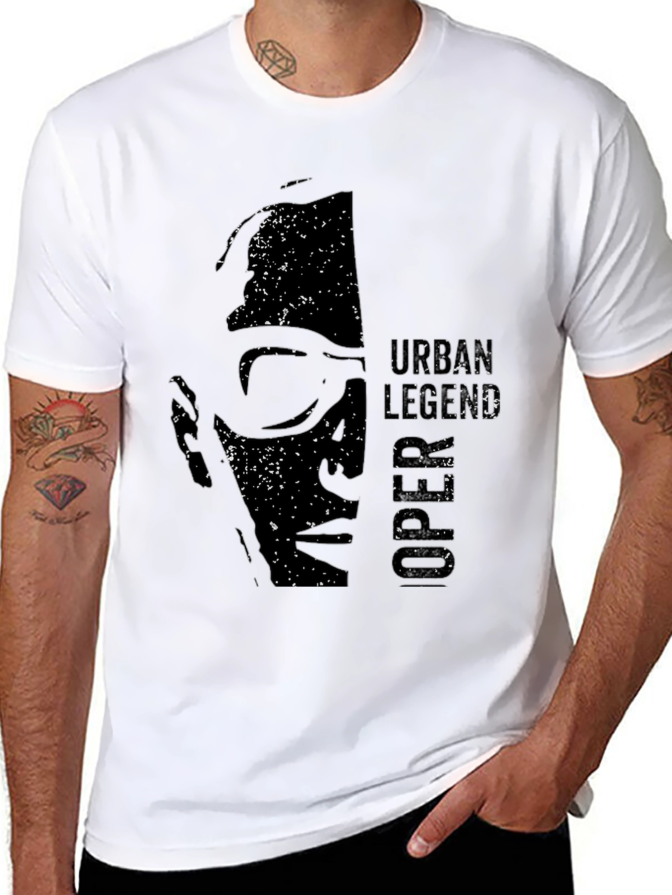 Urban Legend Graphic Tee - Mens Black T-Shirt