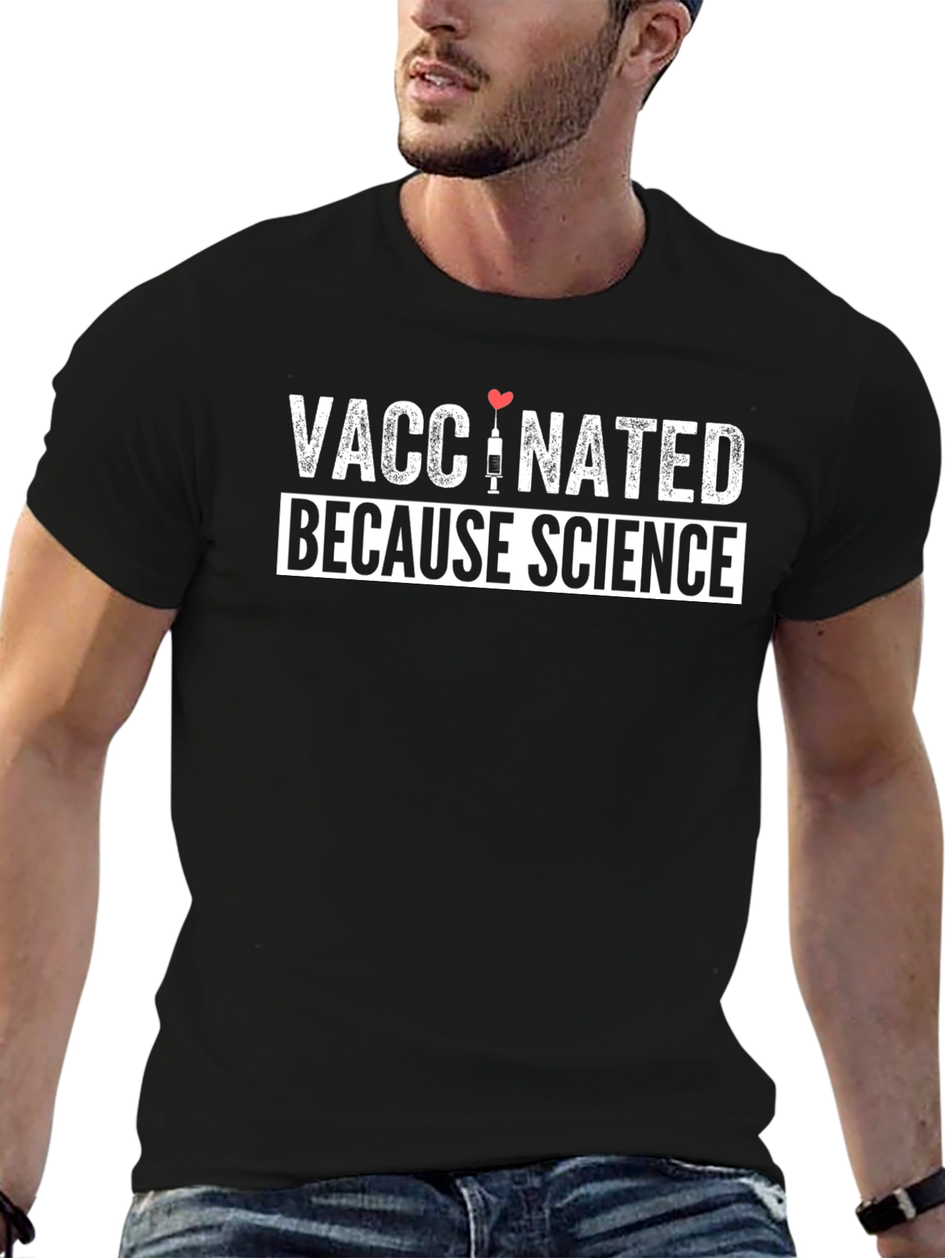 Vaccinated Because Science Graphic Tee