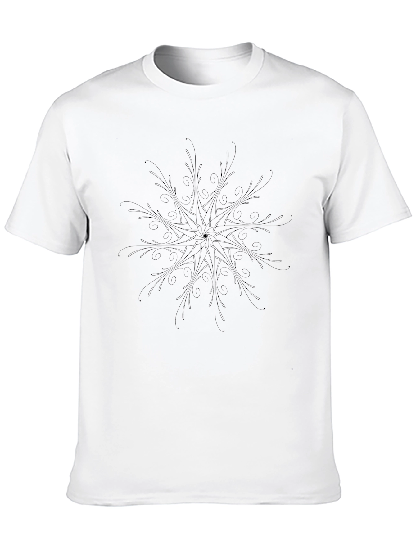 Black Mandala Graphic Tee - Stylish & Comfortable