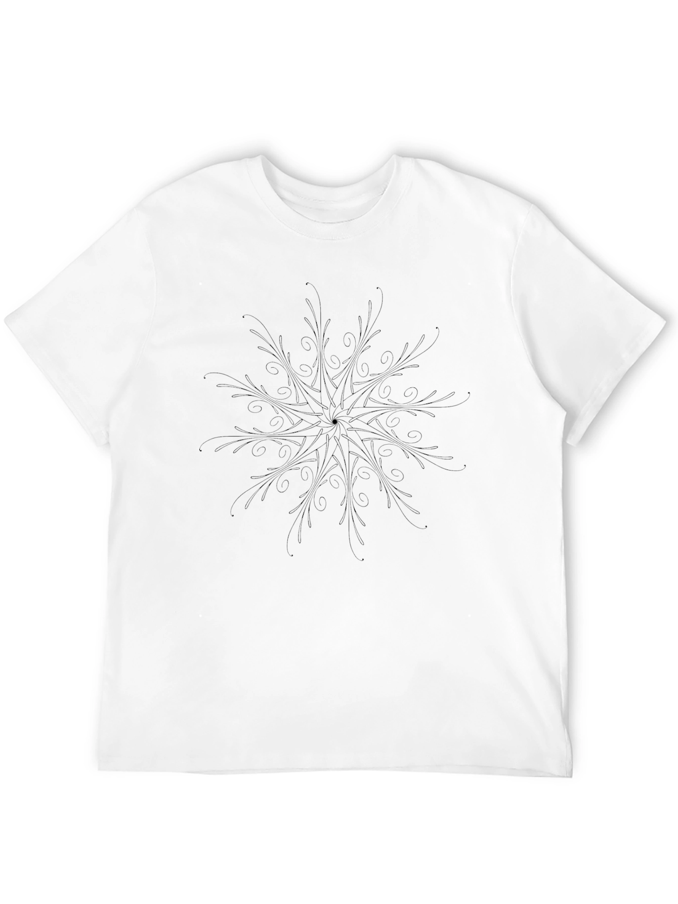 Black Mandala Graphic Tee - Stylish & Comfortable