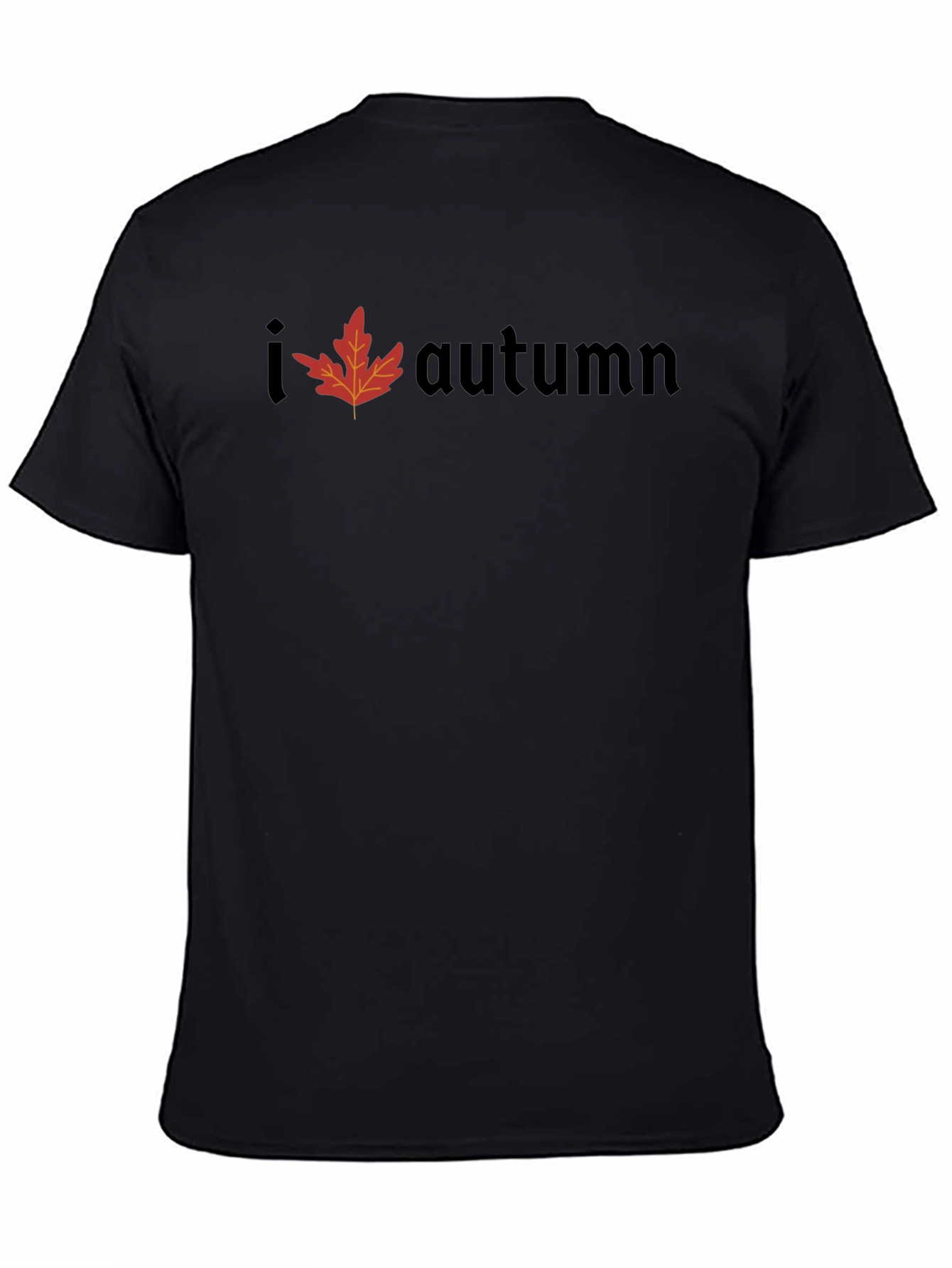 I Leaf Autumn T-Shirt - Mens Black Tee
