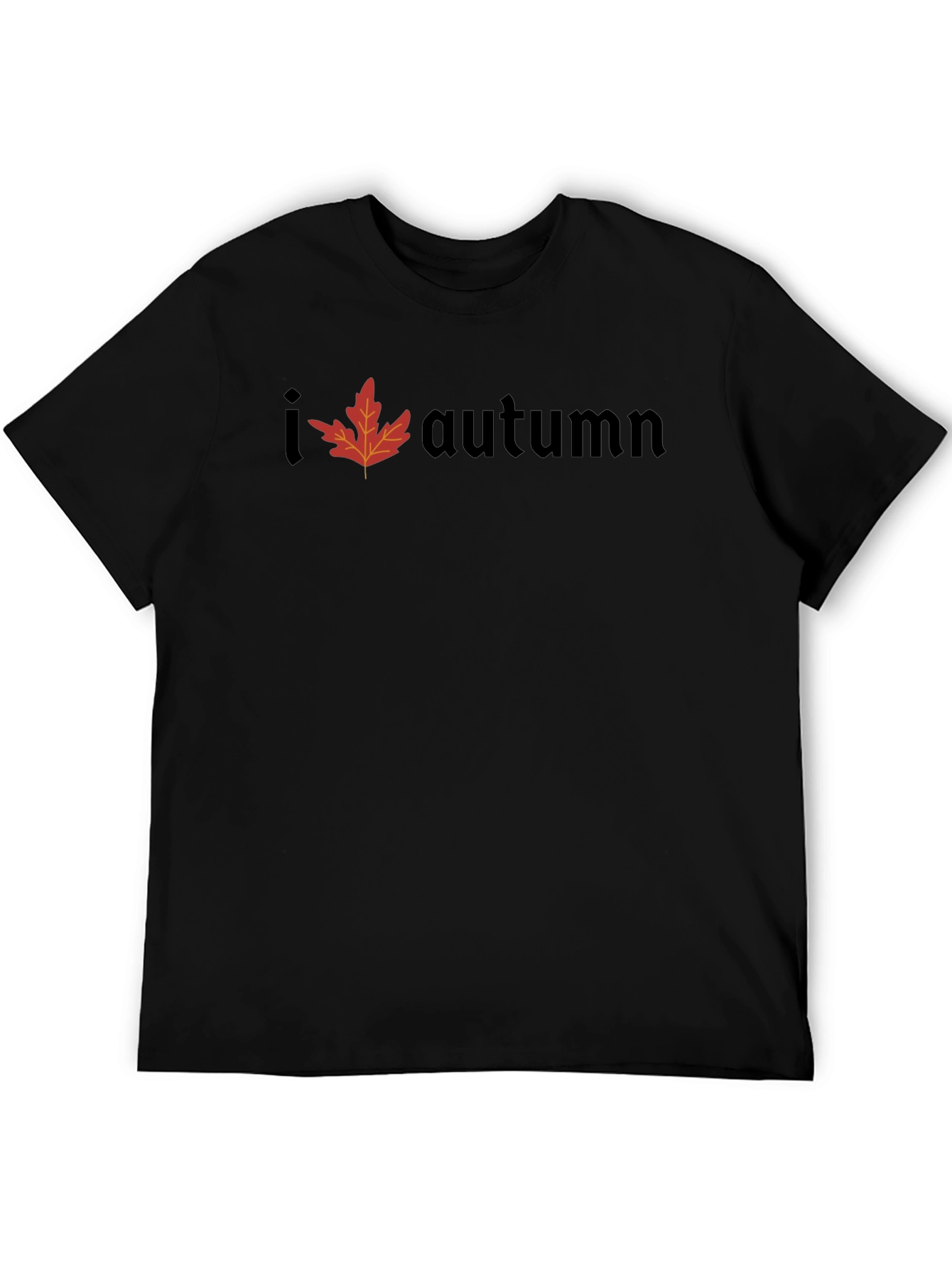 I Leaf Autumn T-Shirt - Mens Black Tee