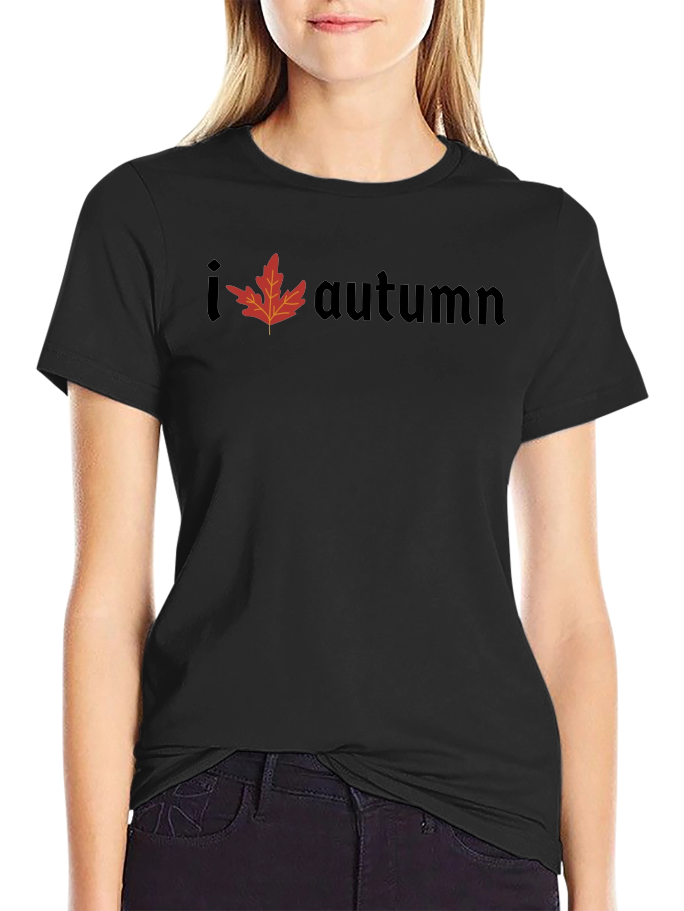 I Leaf Autumn T-Shirt - Mens Black Tee