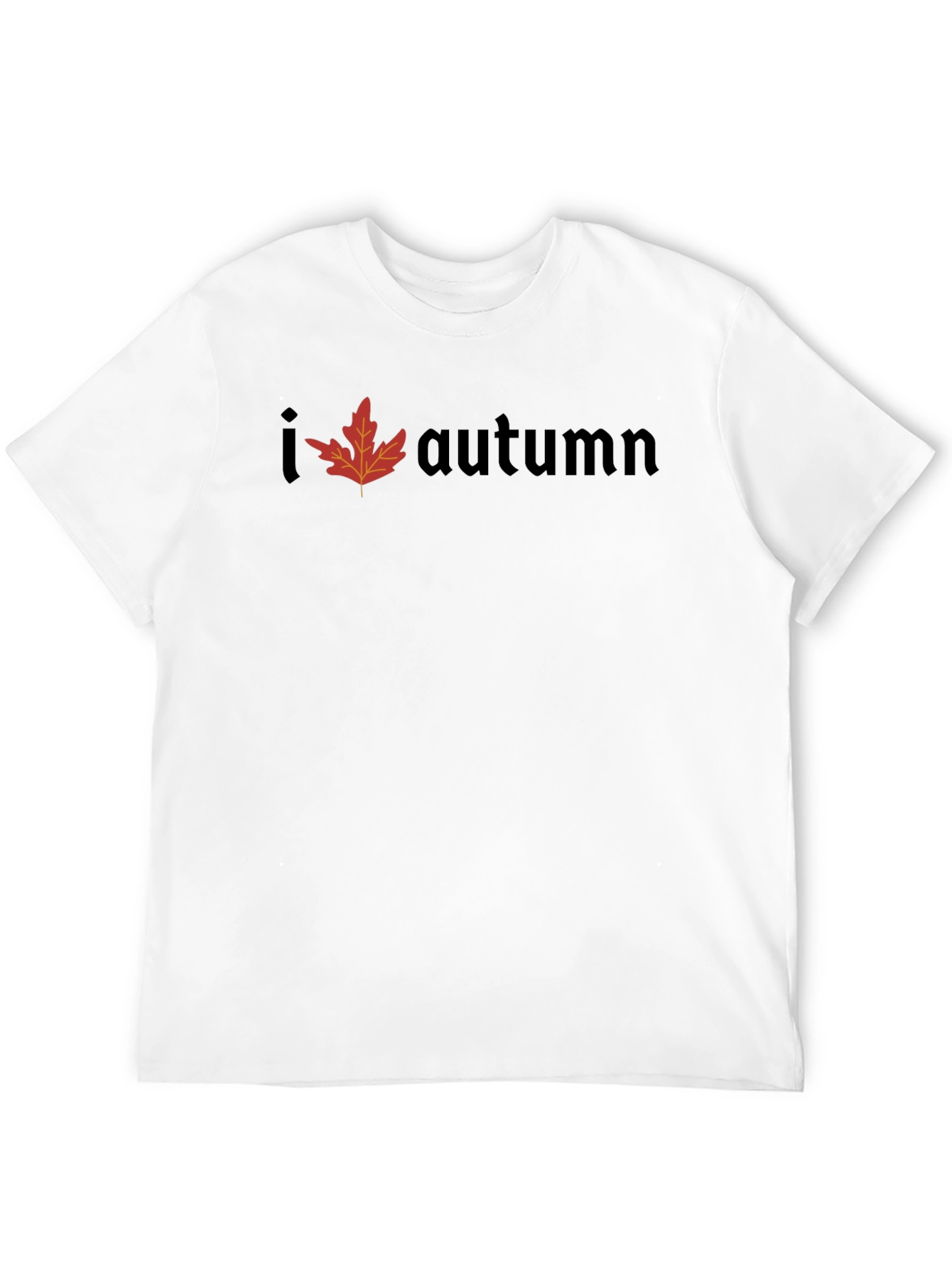 I Leaf Autumn T-Shirt - Mens Black Tee
