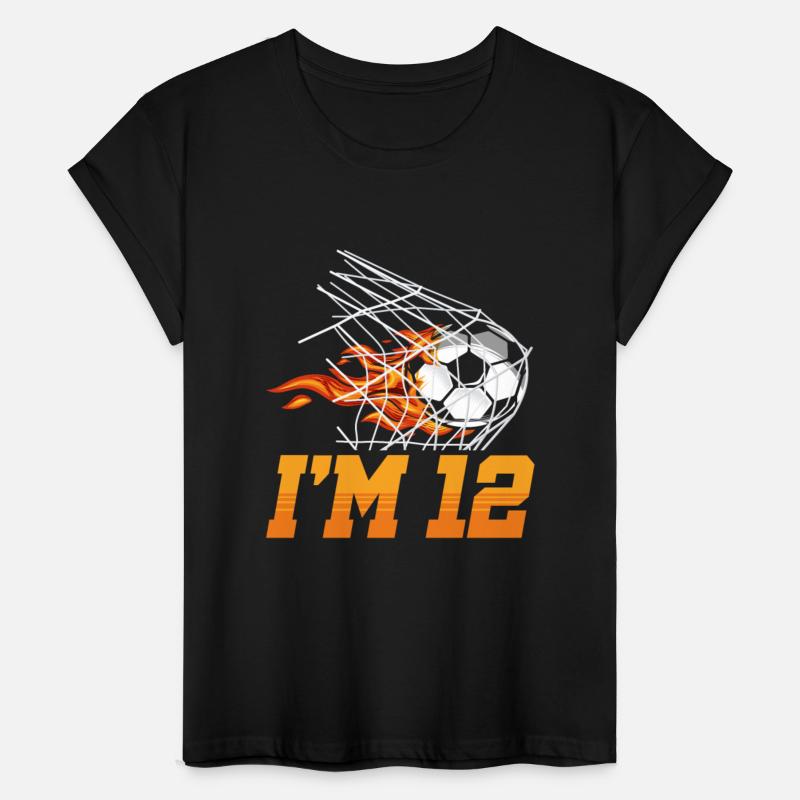 I'm 12 Sports Football Goal 12th Birthday Kid