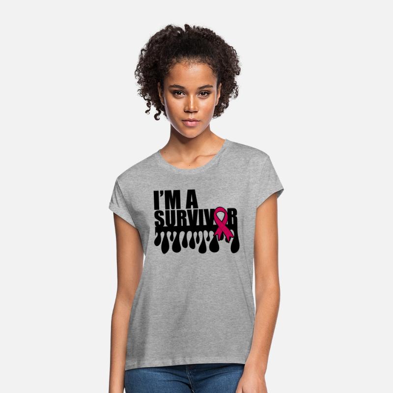 "I'm a survivor" - Breast Cancer, Pink ribbon