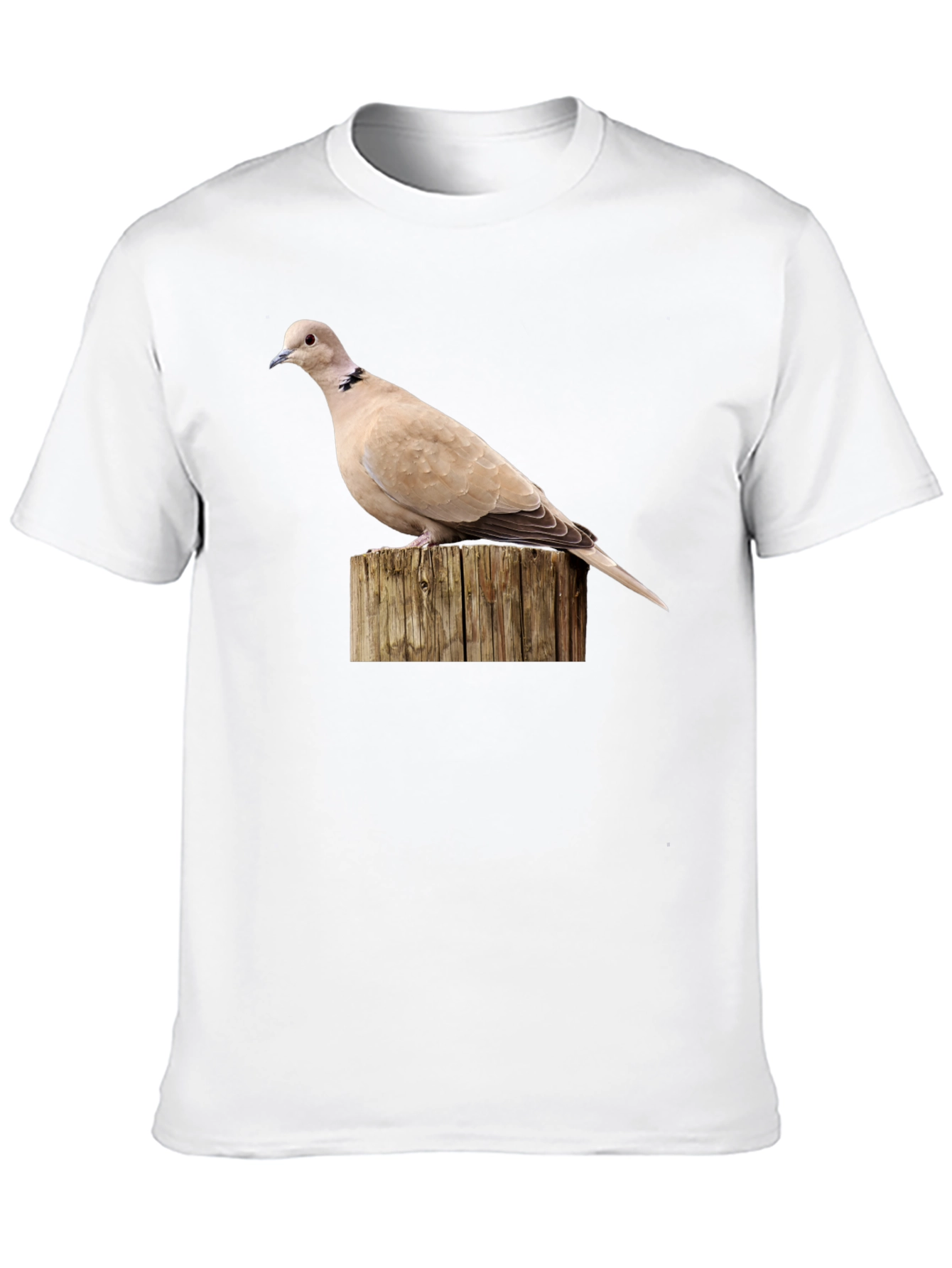 Dove on Wood Graphic Tee - Black
