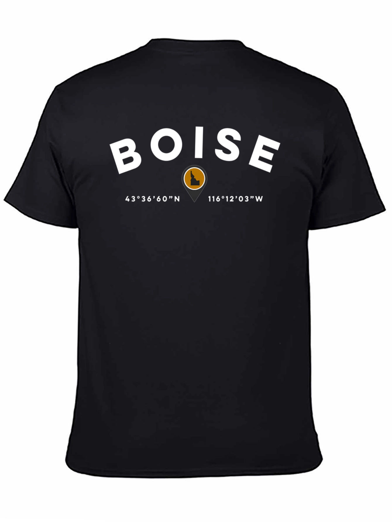 Boise Idaho Coordinates Graphic T-Shirt