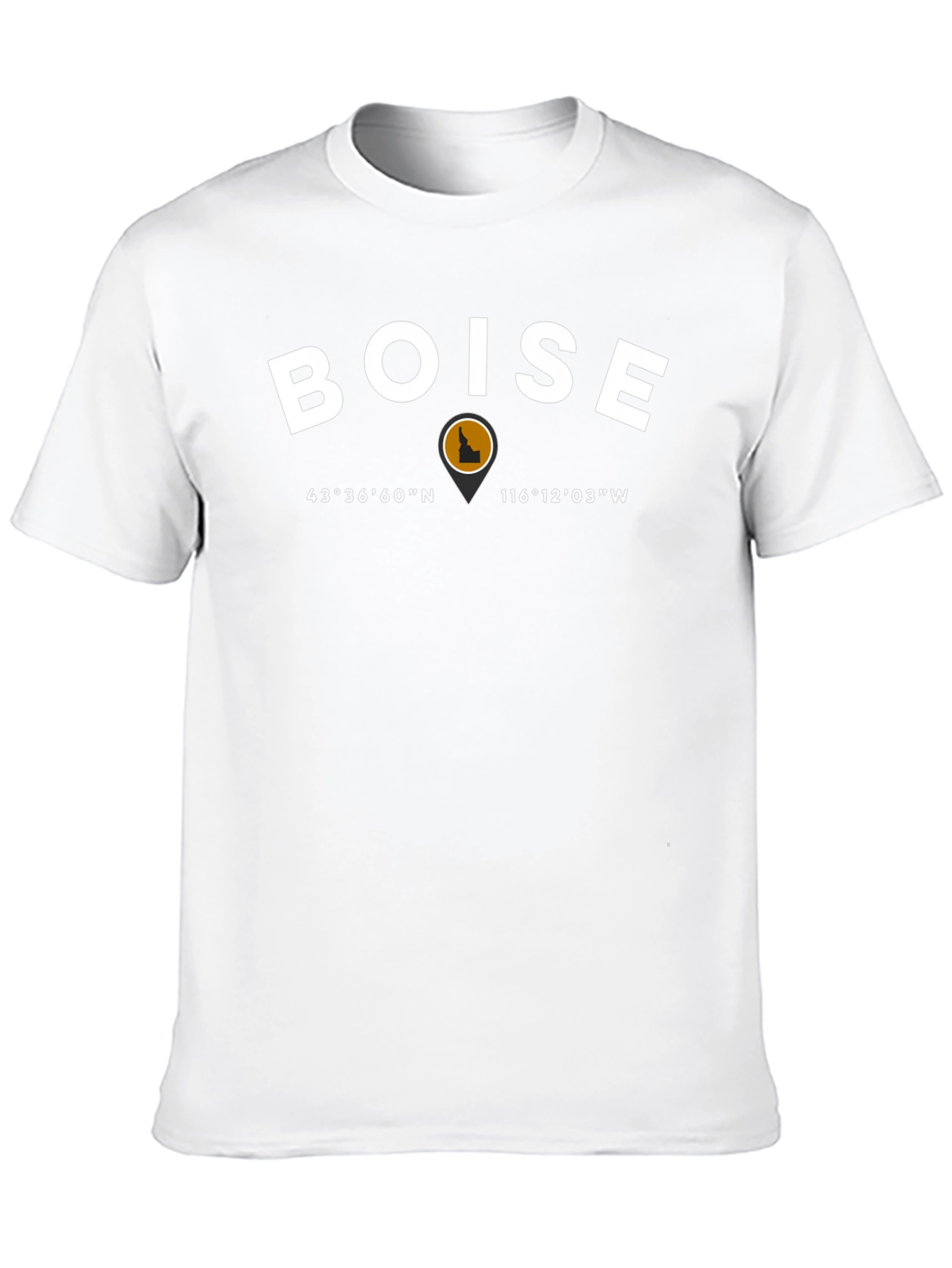 Boise Idaho Coordinates Graphic T-Shirt