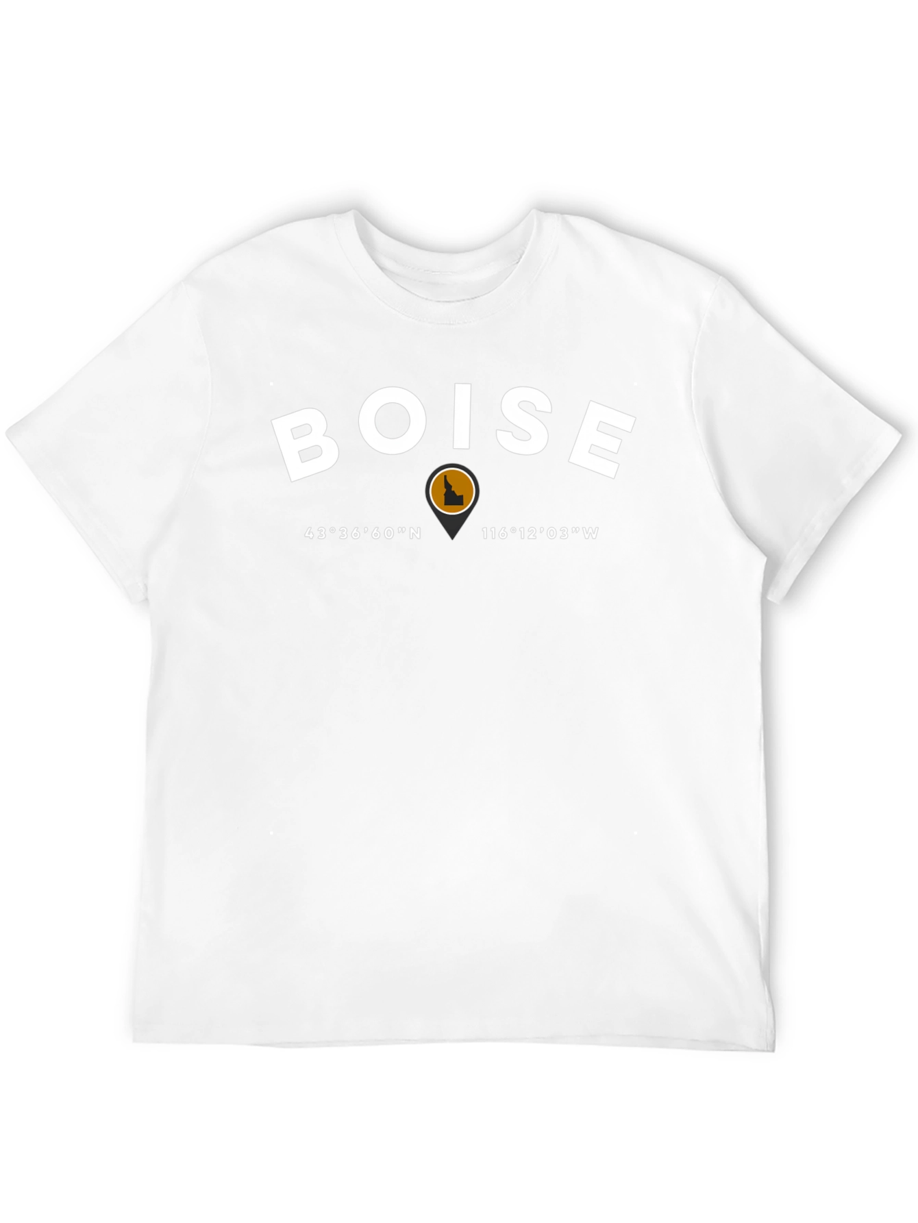 Boise Idaho Coordinates Graphic T-Shirt