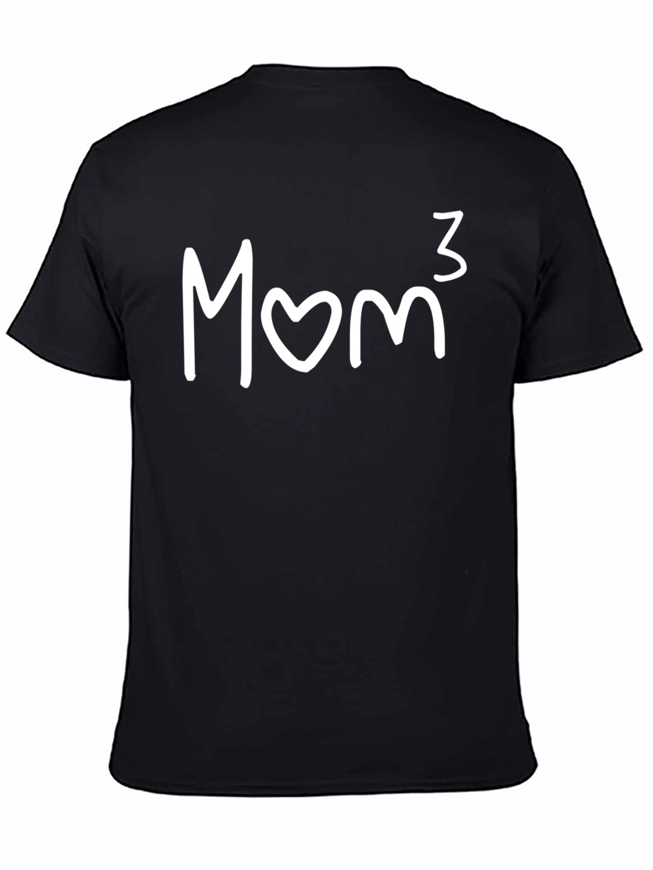 Mom³ Black T-Shirt - Mothers Day Gift
