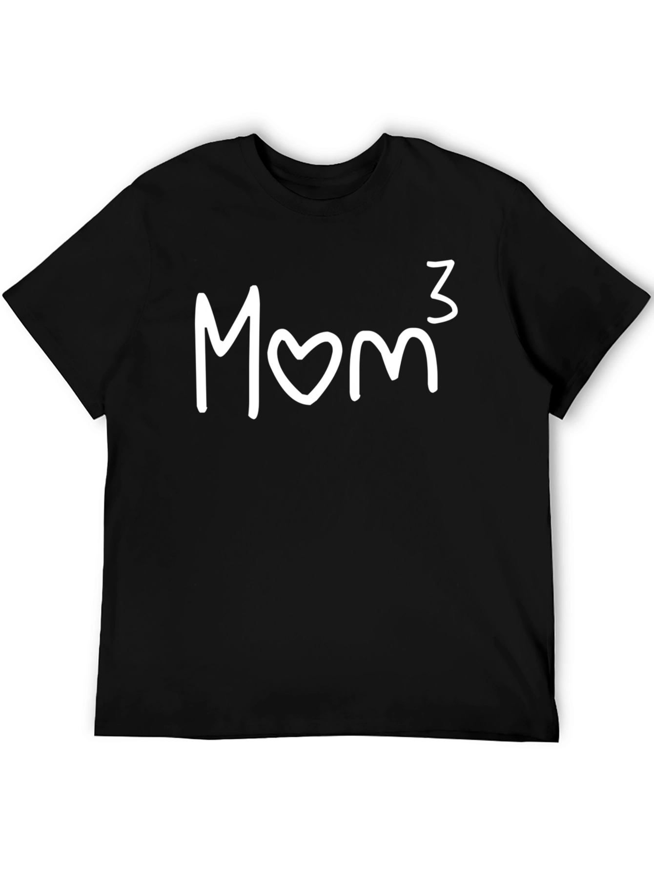 Mom³ Black T-Shirt - Mothers Day Gift