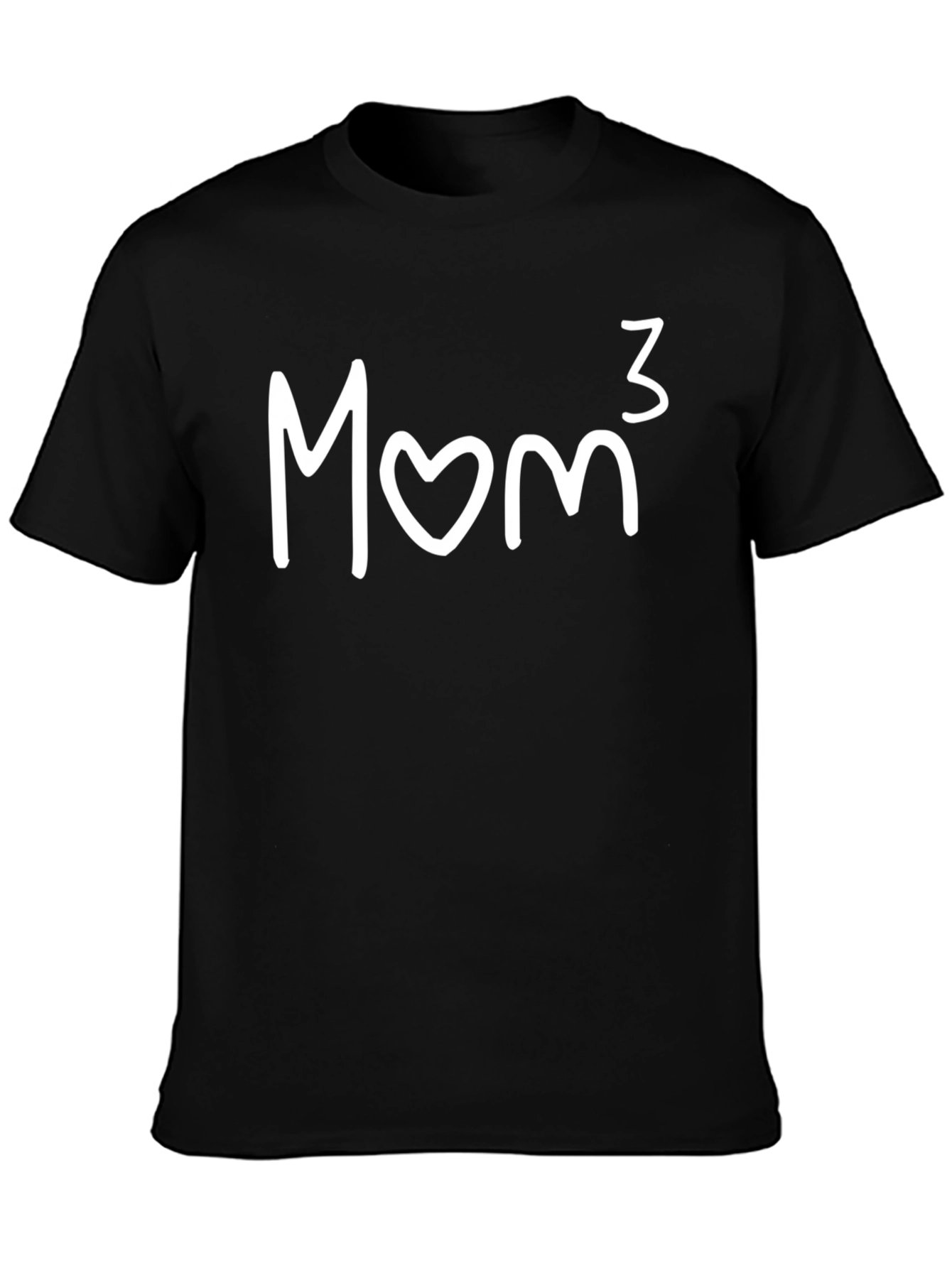 Mom³ Black T-Shirt - Mothers Day Gift