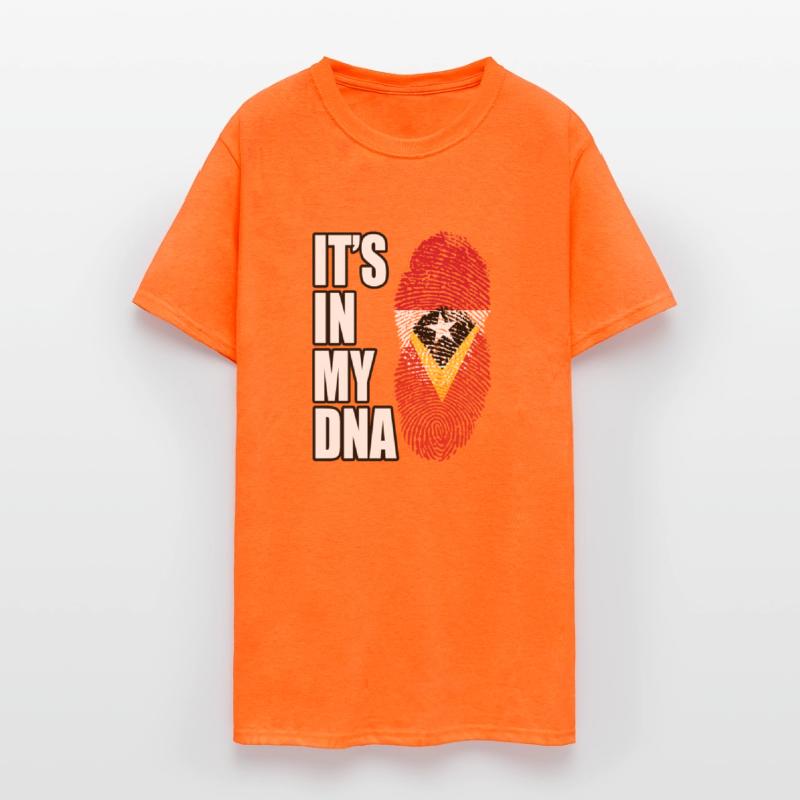 Indonesian And Timorese Mix Heritage DNA Flag