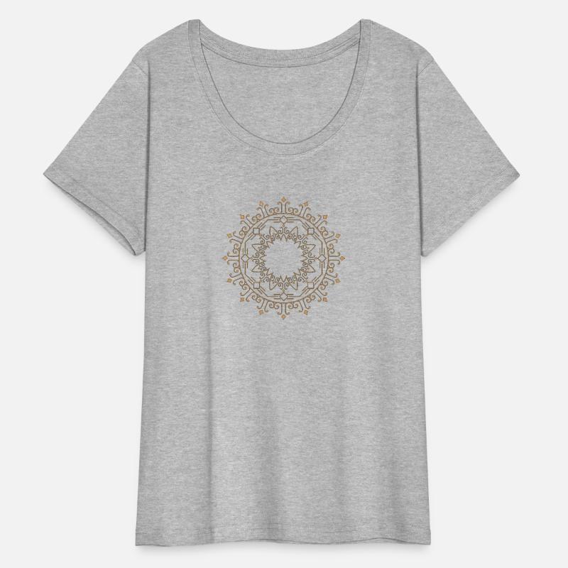Infinite Rise Mandala Tee –Golden Awakening Design