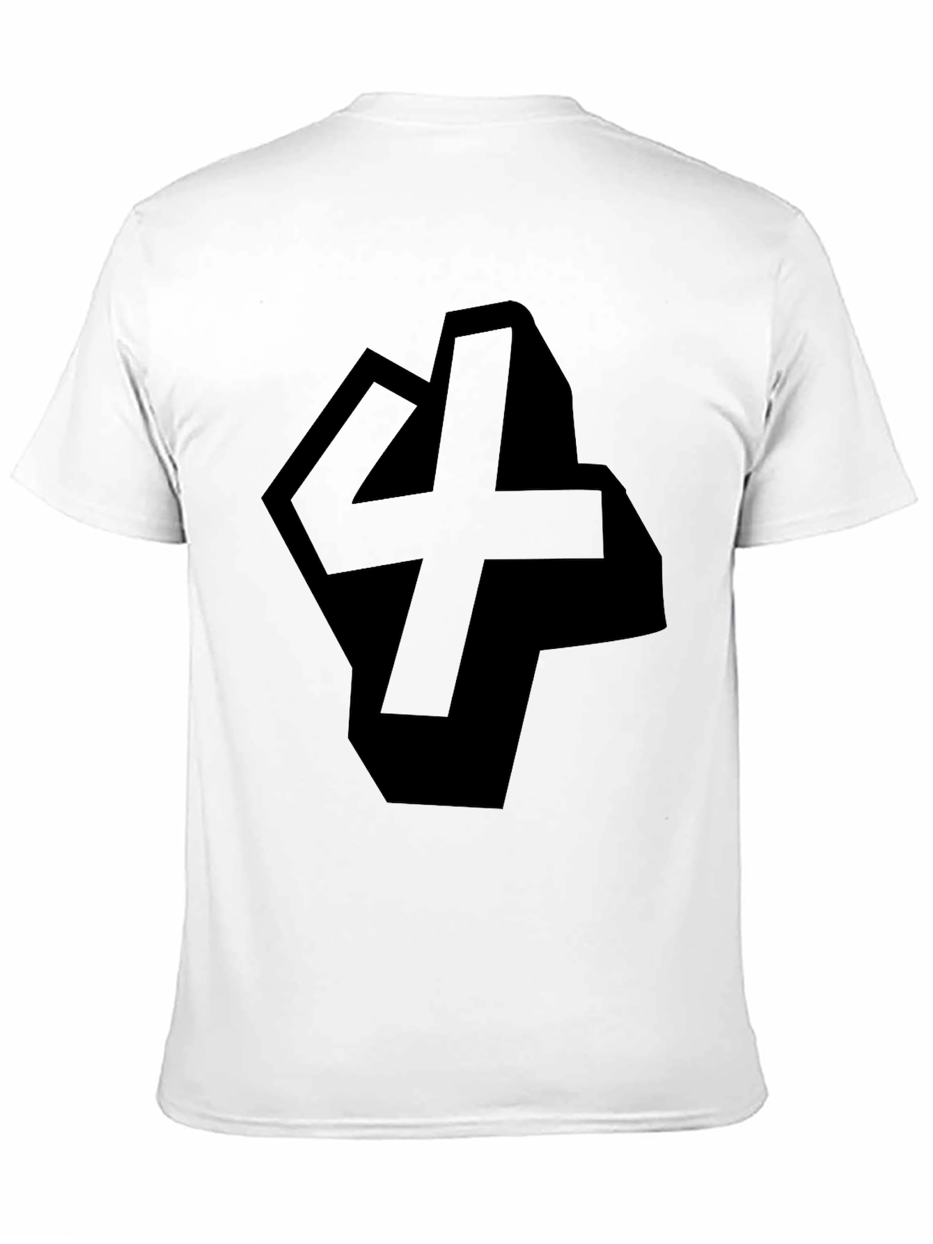 Geometric 4 T-Shirt - Modern Black Graphic Tee