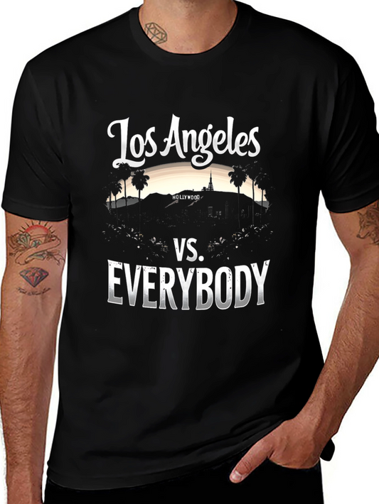 Los Angeles vs. Everybody Black T-Shirt