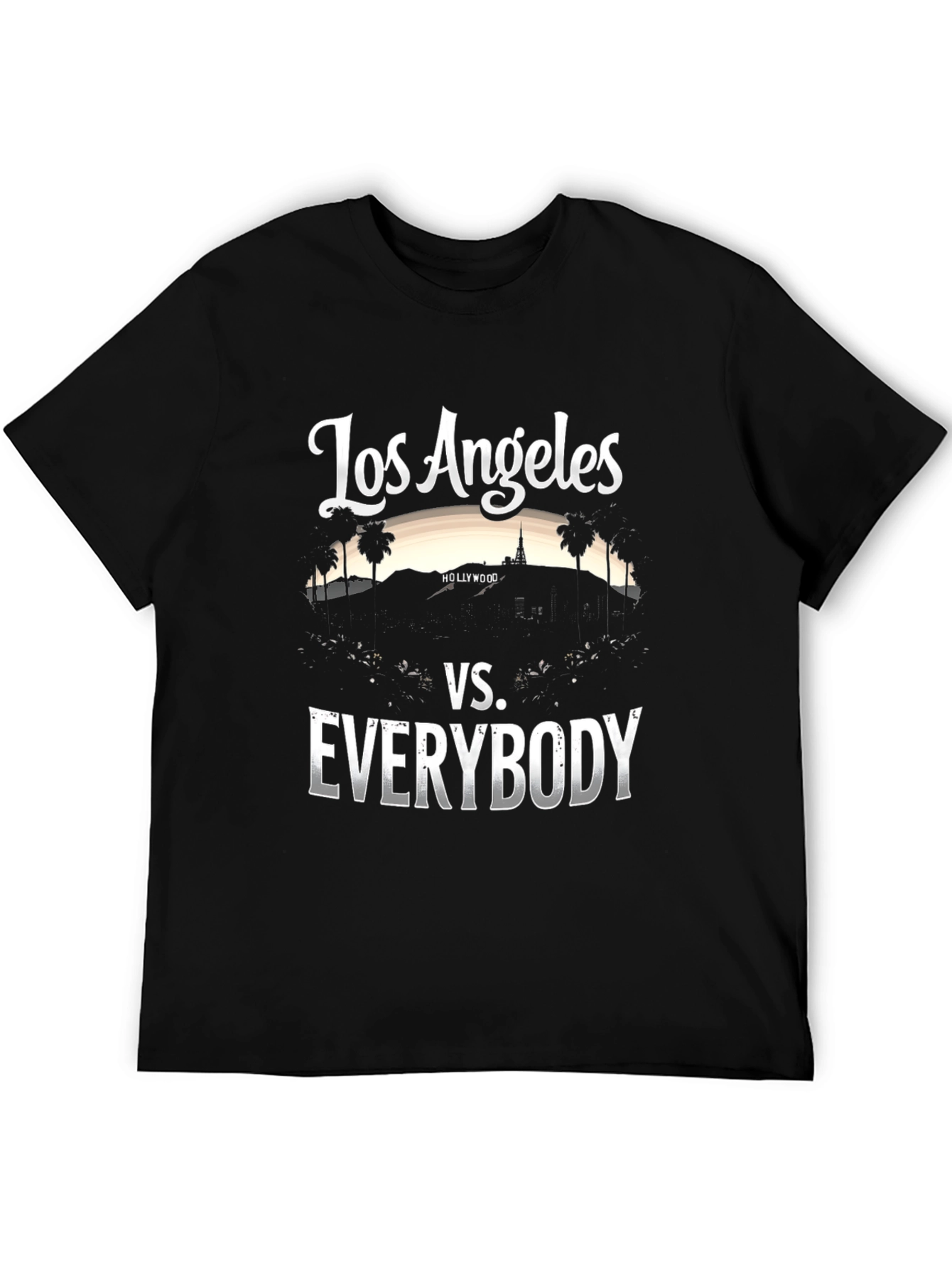 Los Angeles vs. Everybody Black T-Shirt