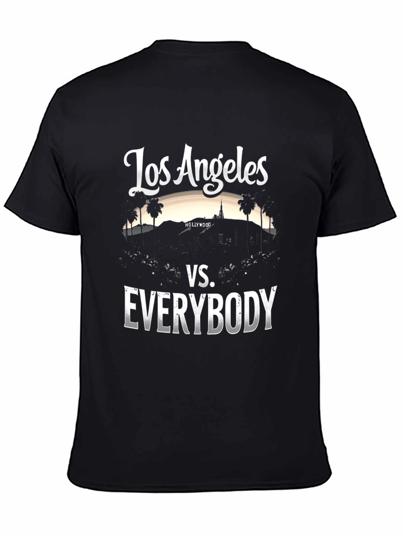 Los Angeles vs. Everybody Black T-Shirt