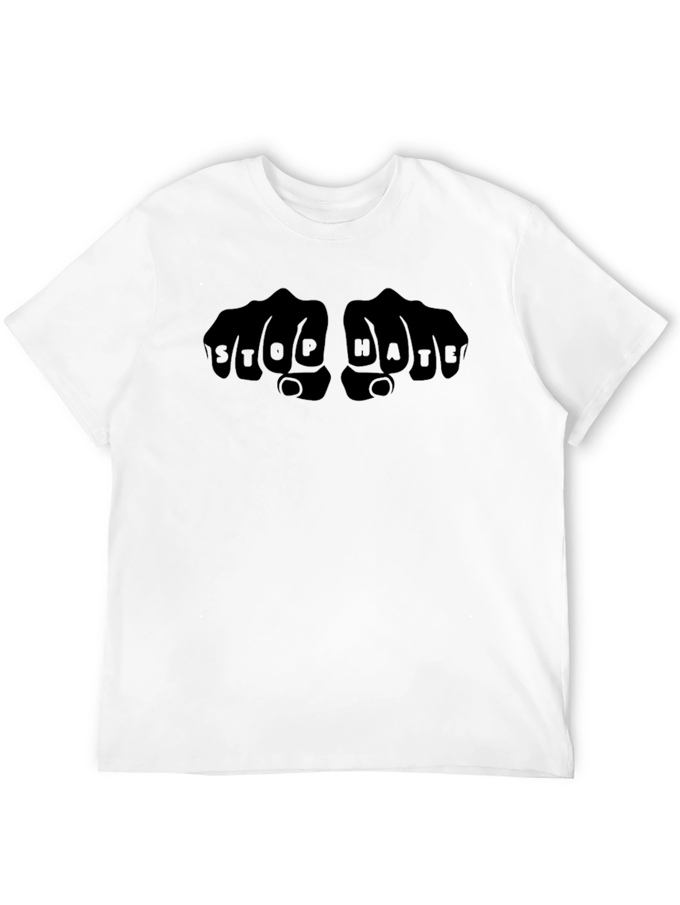 Stop Hate Fist Bump Graphic Tee - Unisex