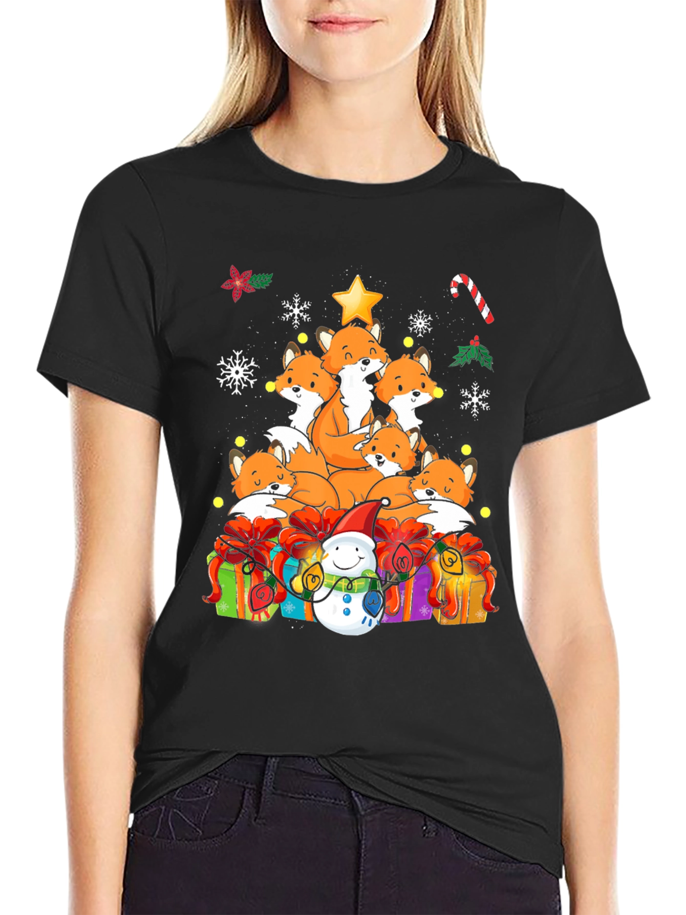 Festive Fox Christmas T-Shirt