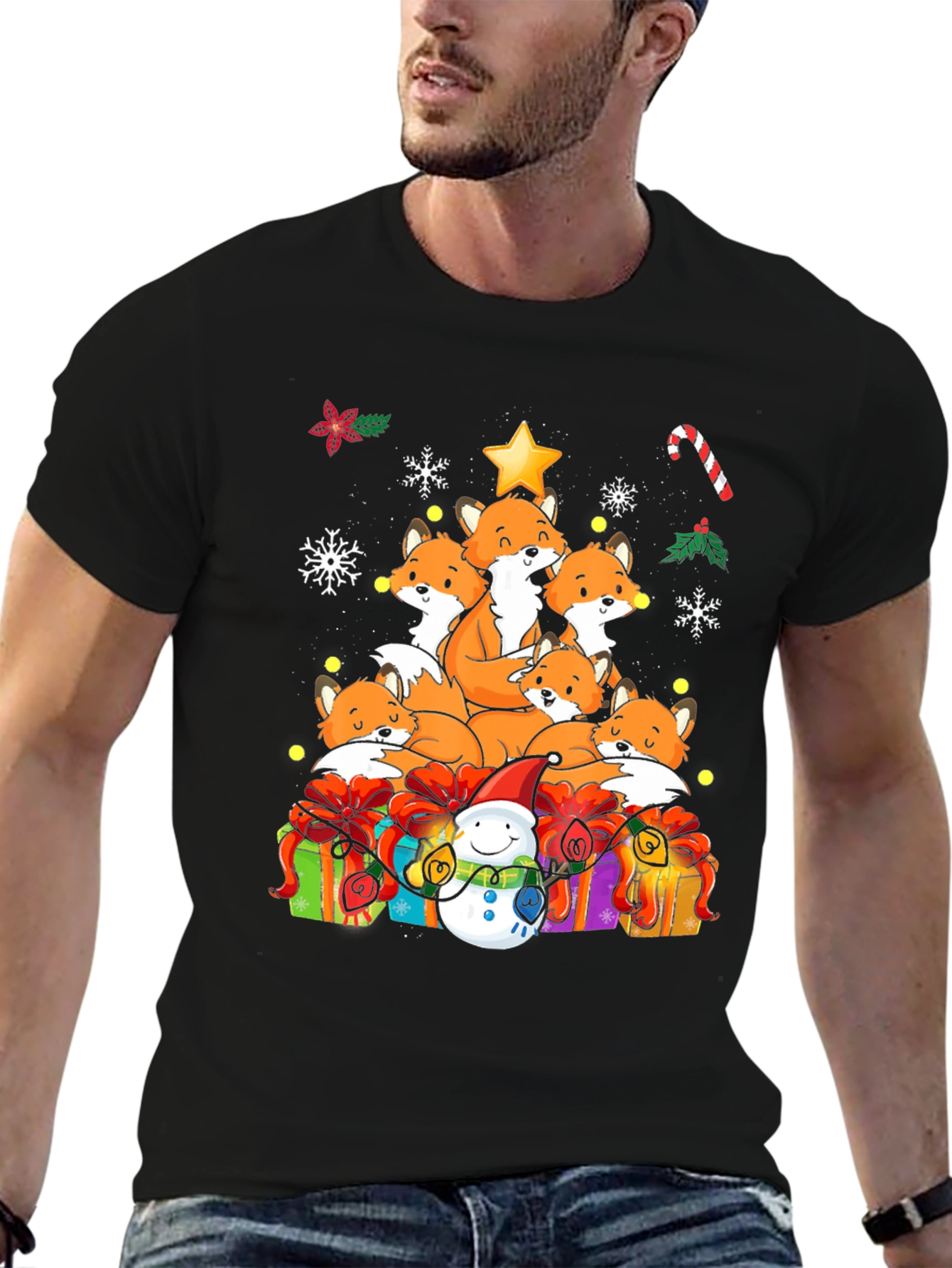 Festive Fox Christmas T-Shirt