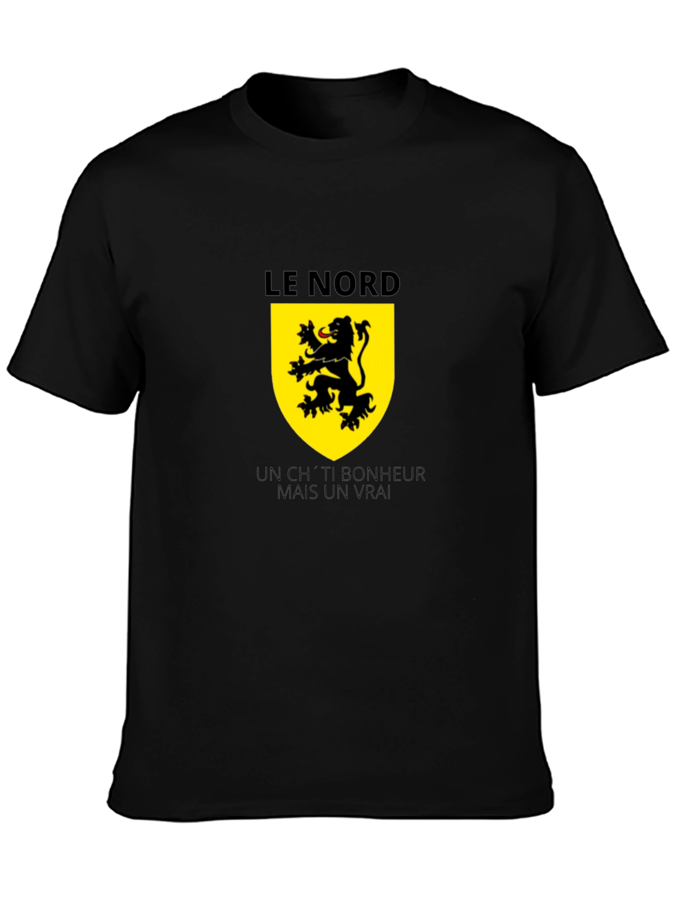 Le Nord Lion Crest Black T-Shirt