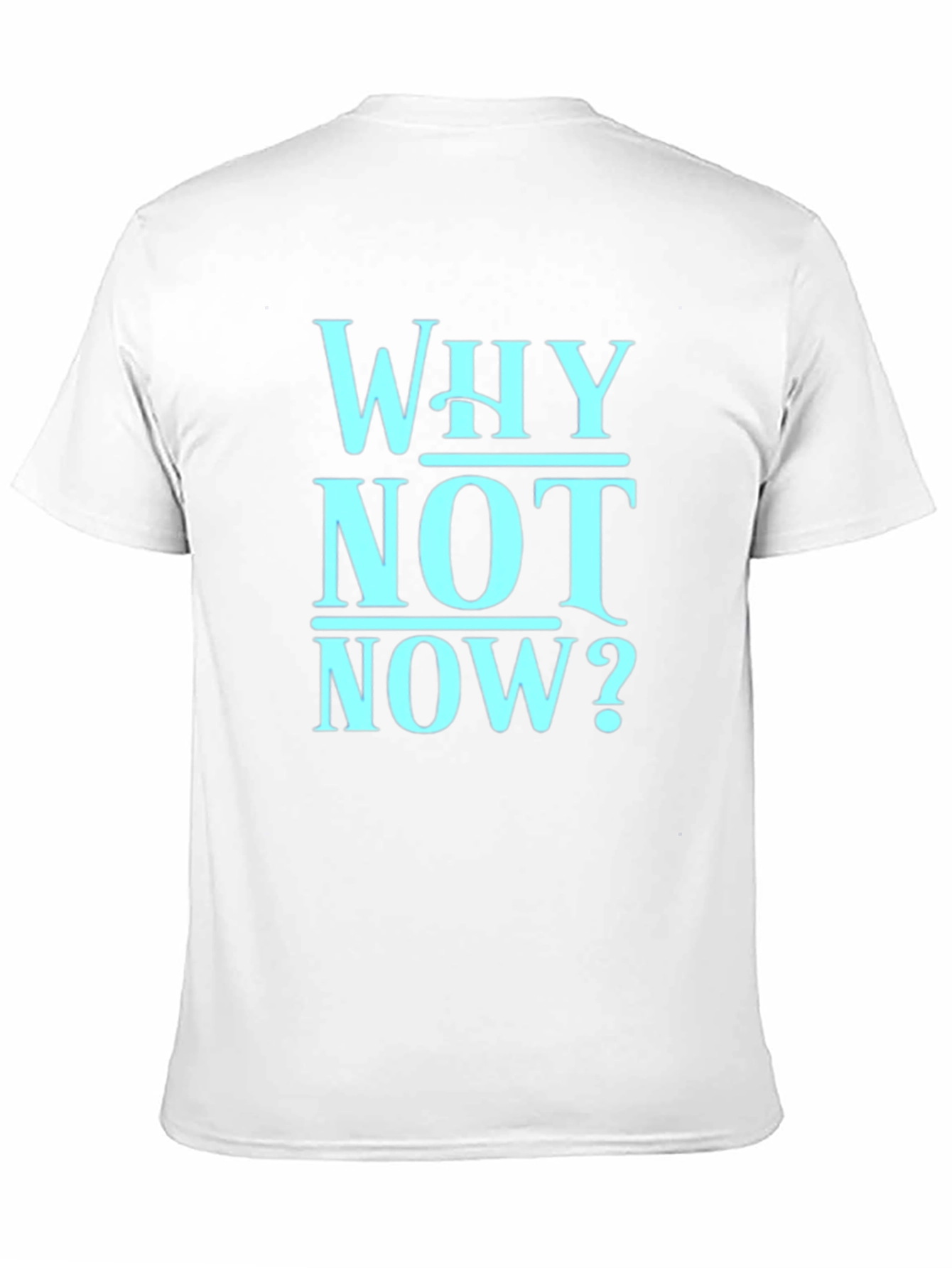 Why Not Now? Graphic Tee - Mens Black T-Shirt