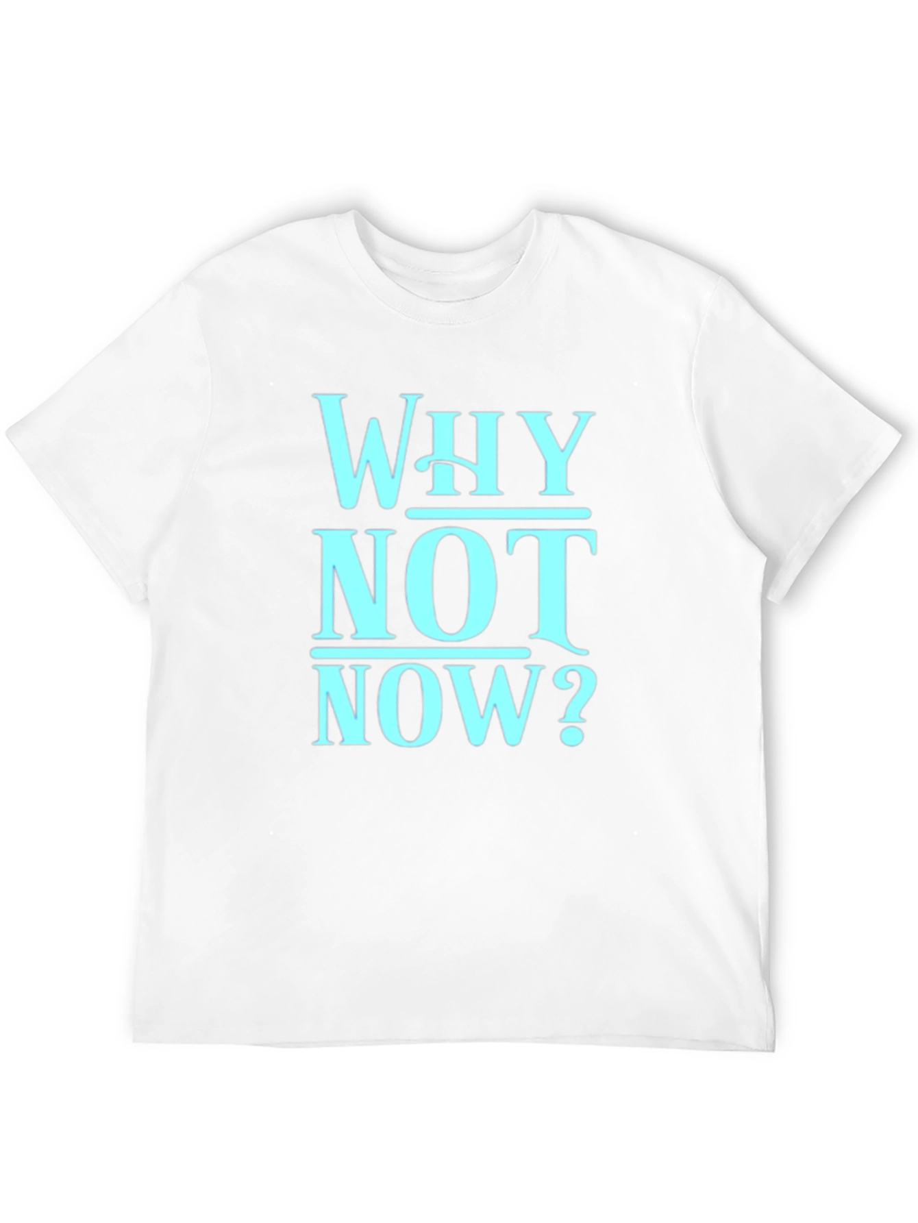 Why Not Now? Graphic Tee - Mens Black T-Shirt