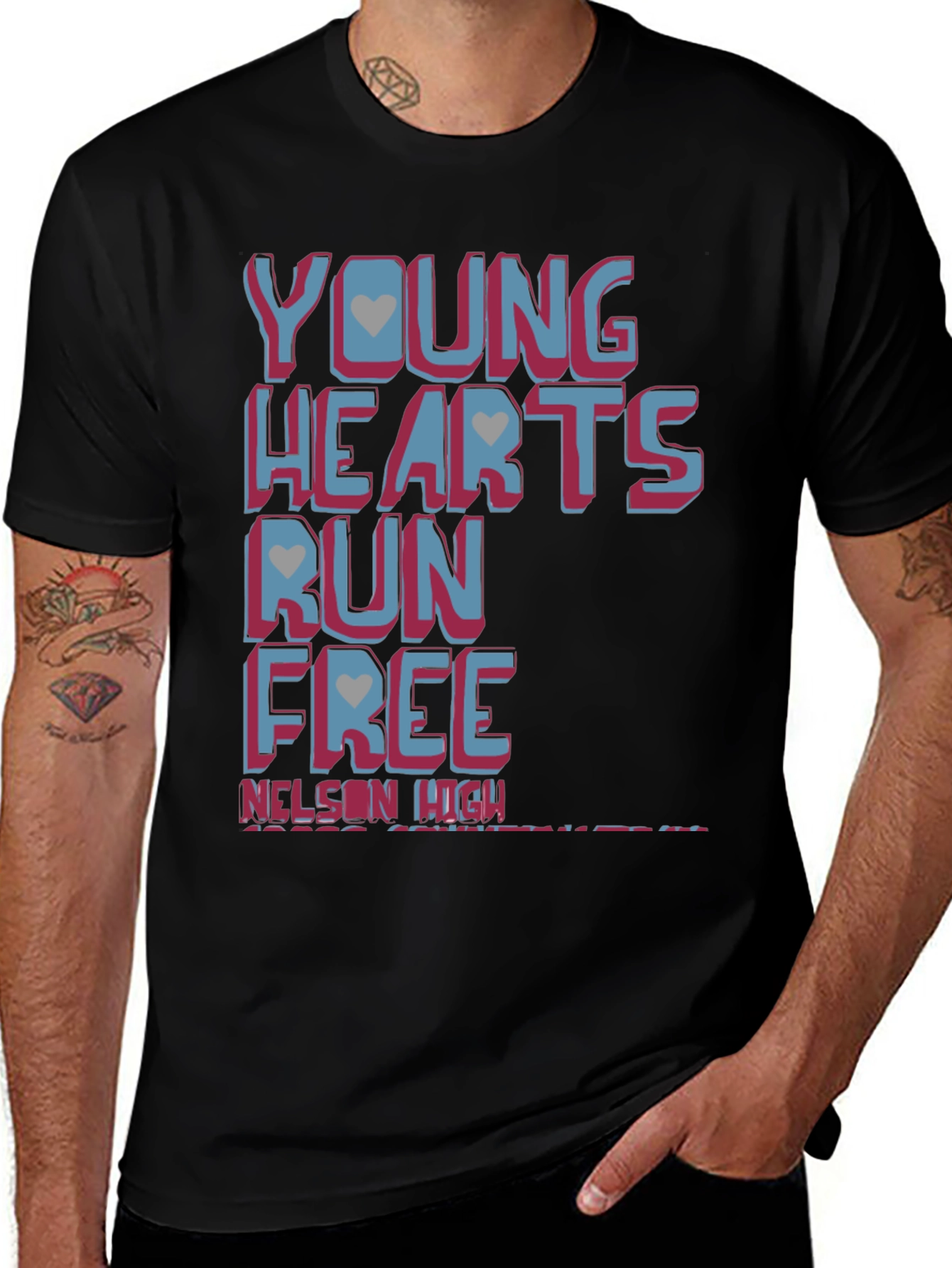 Young Hearts Run Free Graphic T-Shirt