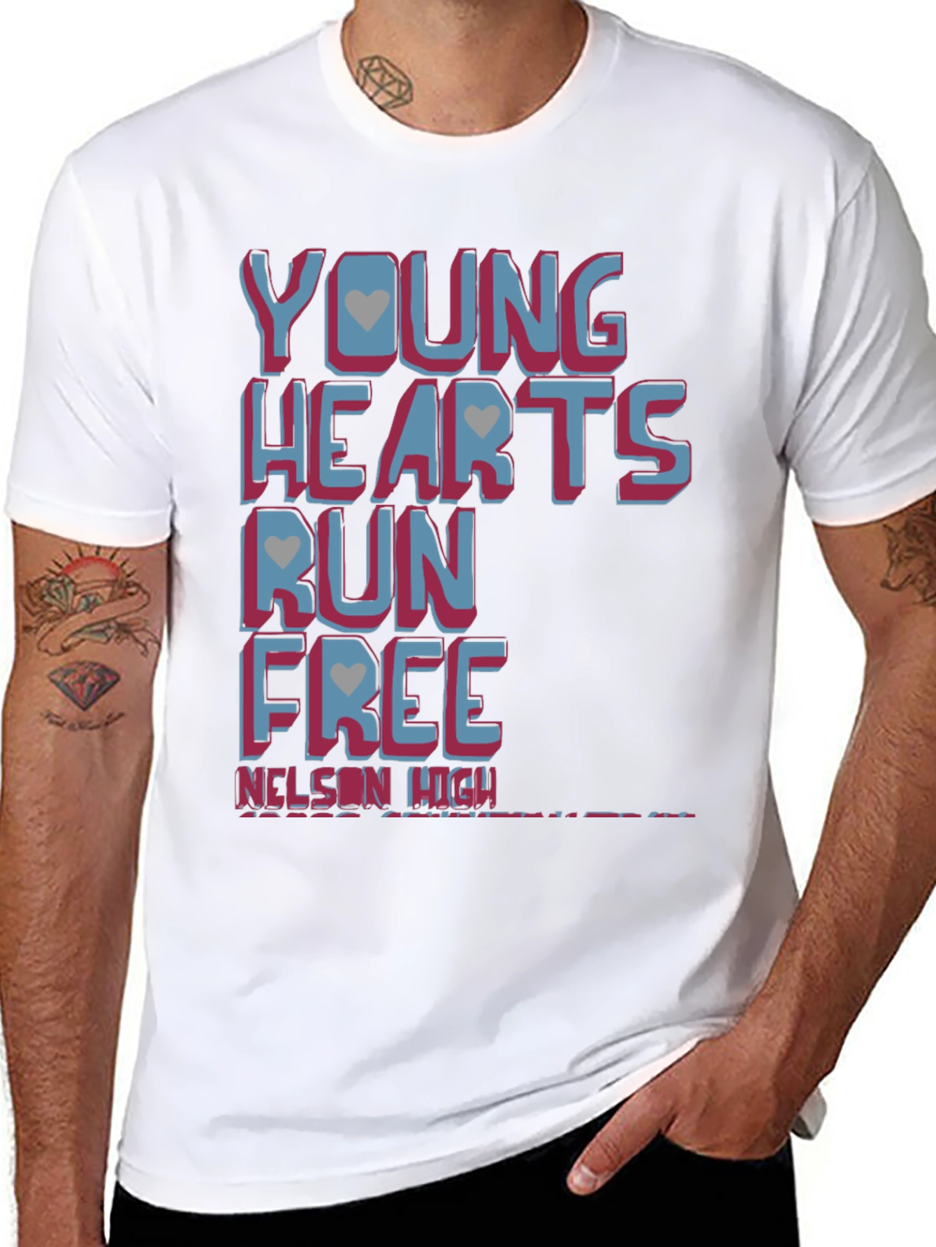Young Hearts Run Free Graphic T-Shirt
