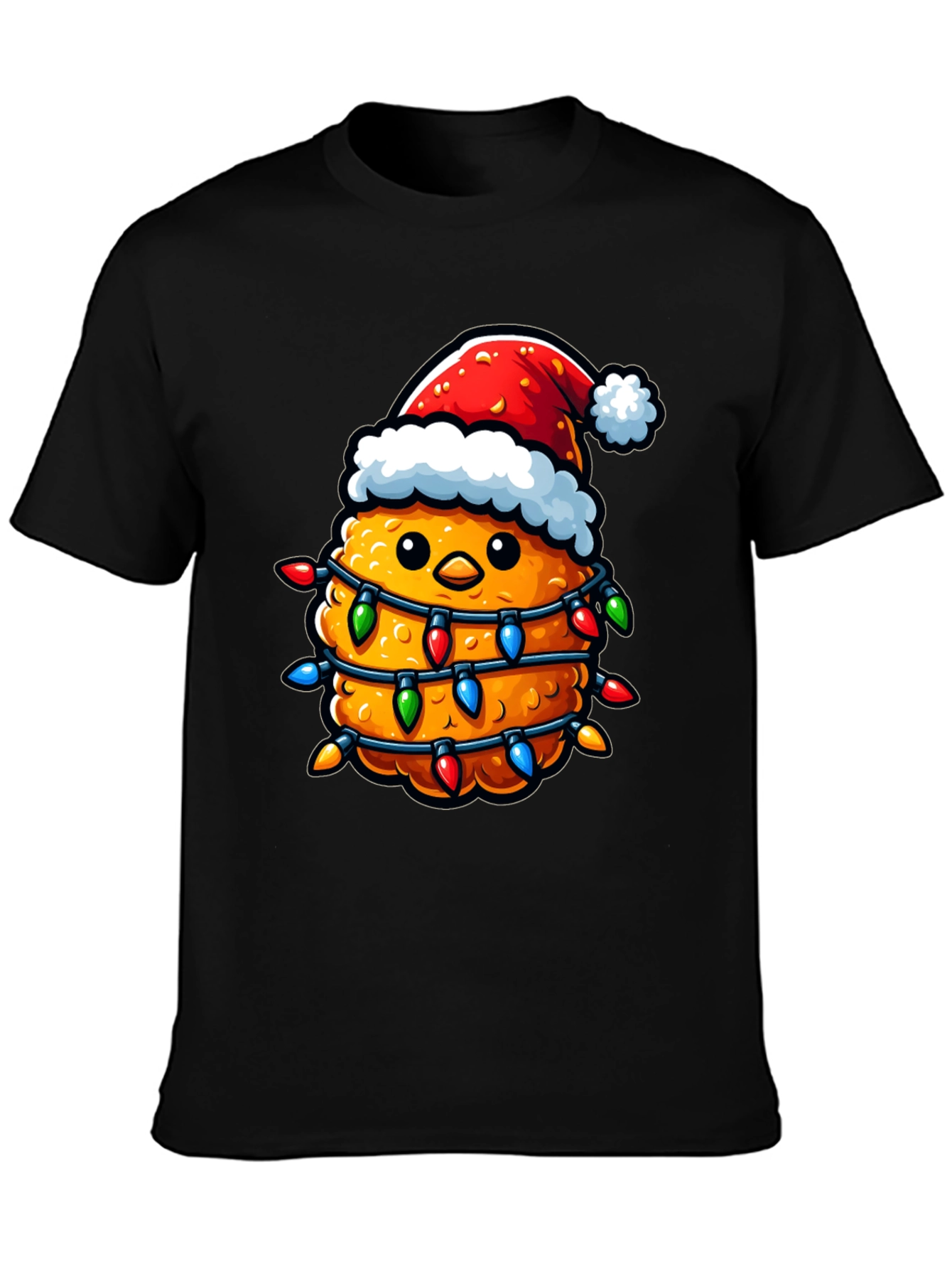 Festive Chicken Nugget Christmas T-Shirt