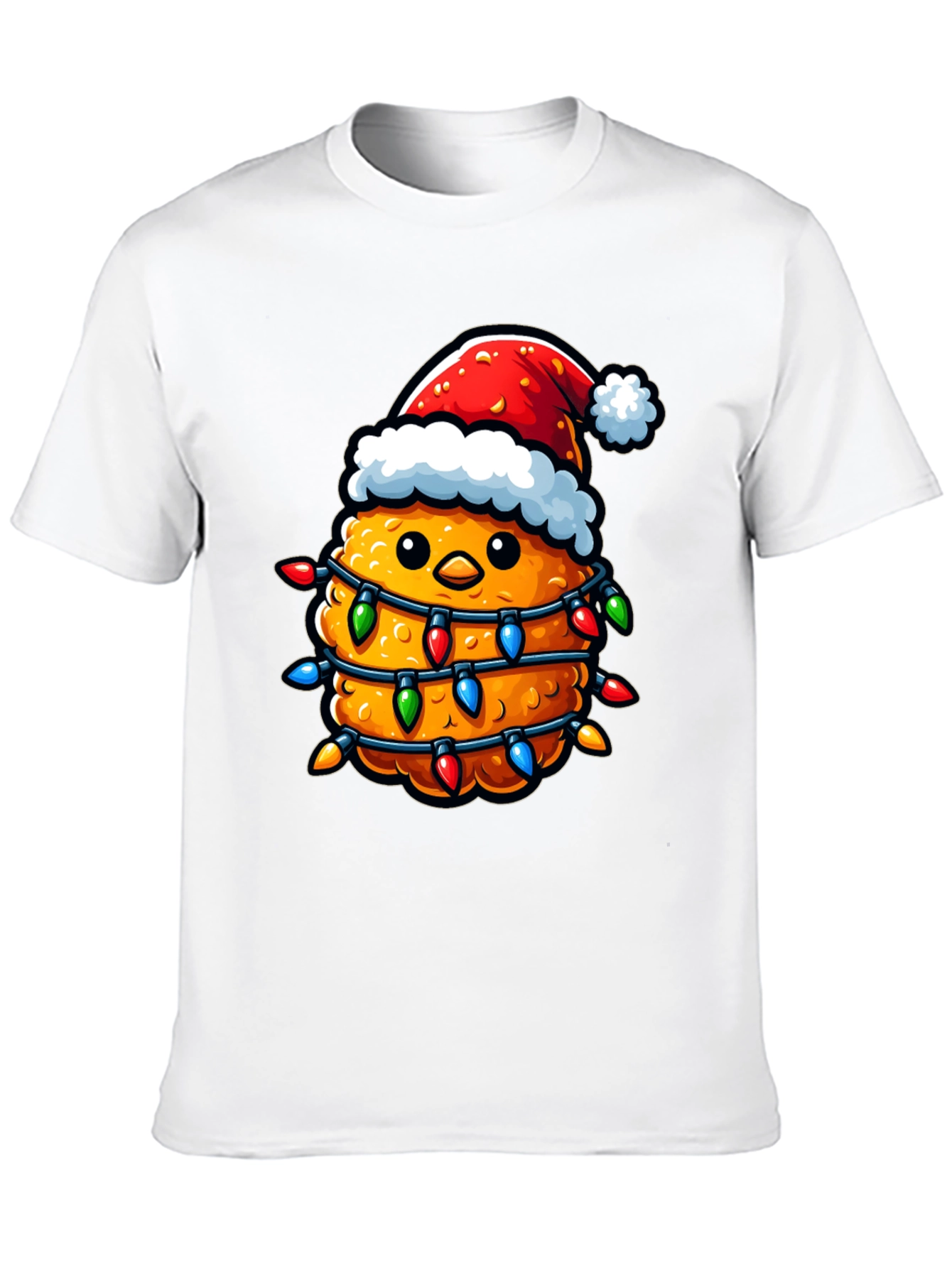 Festive Chicken Nugget Christmas T-Shirt